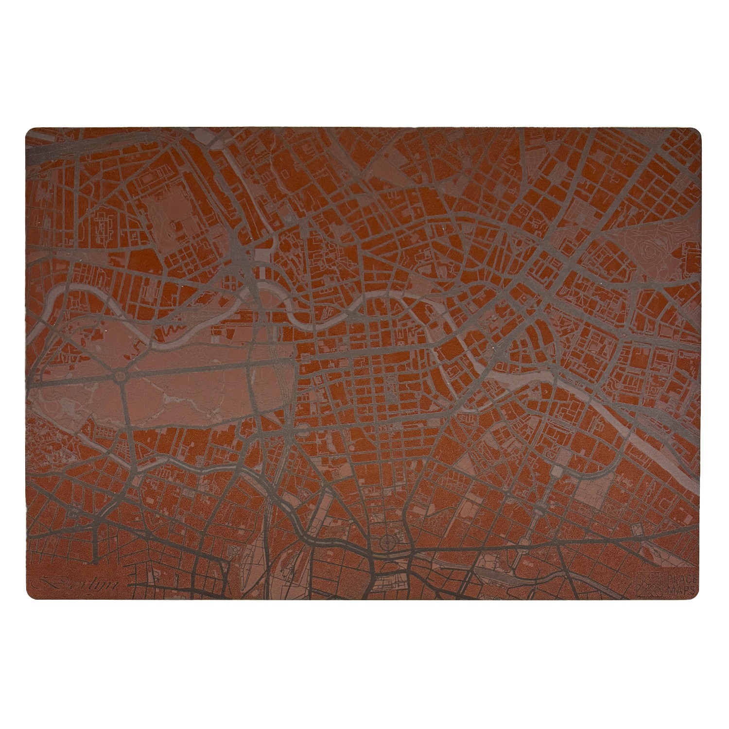 Place Maps Placemat Kastanjebruin