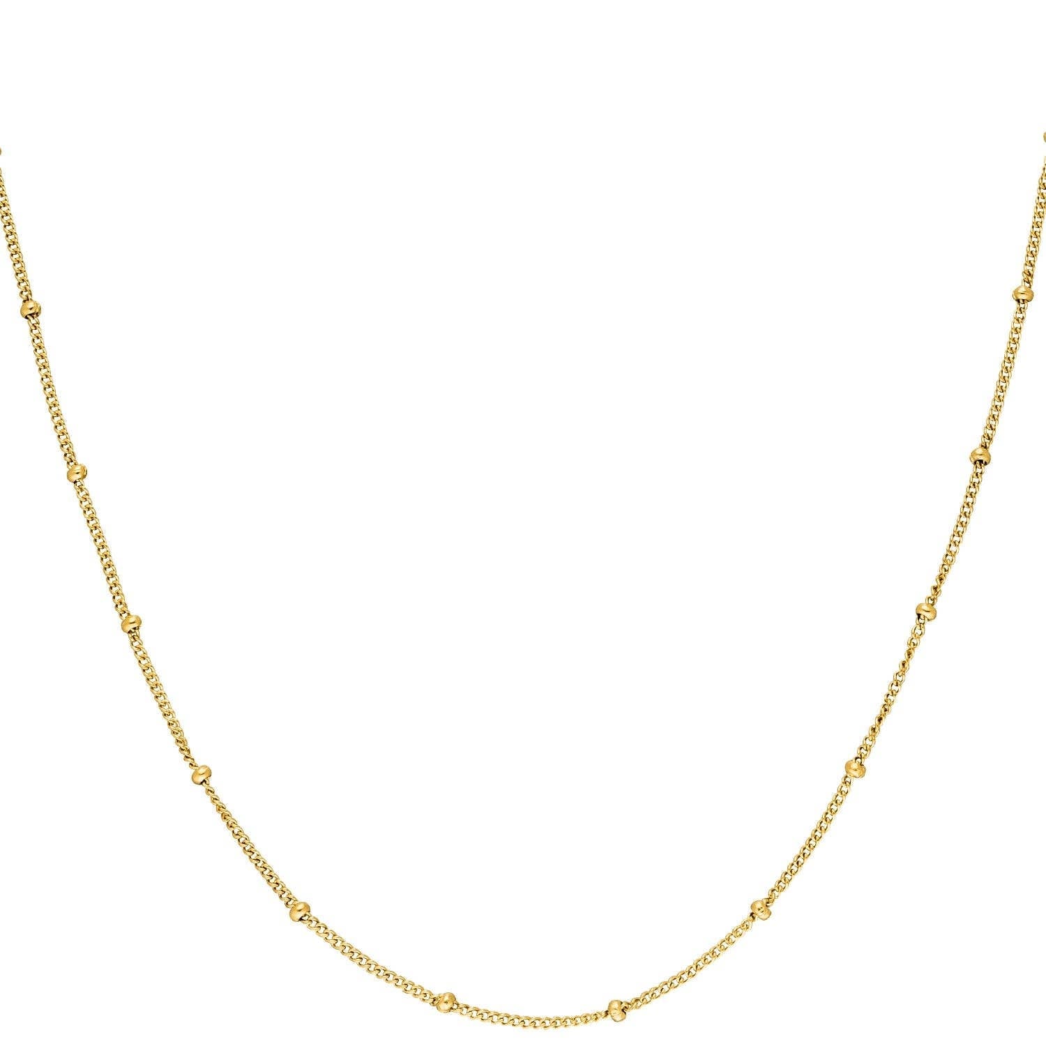 Fijne Kralen Ketting - 137320 Kralen Ketting - 18K Gold Plated
