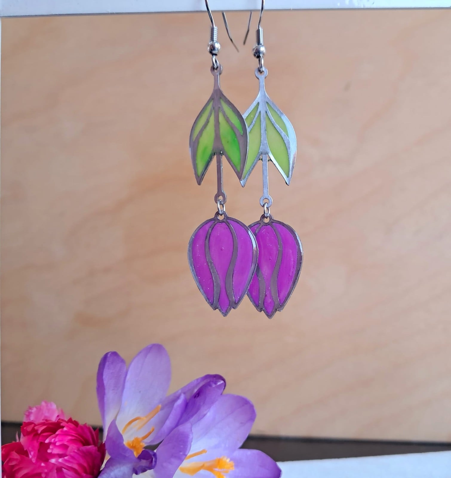 Sierlijke Tulpenoorbellen in vrolijke lentekleuren