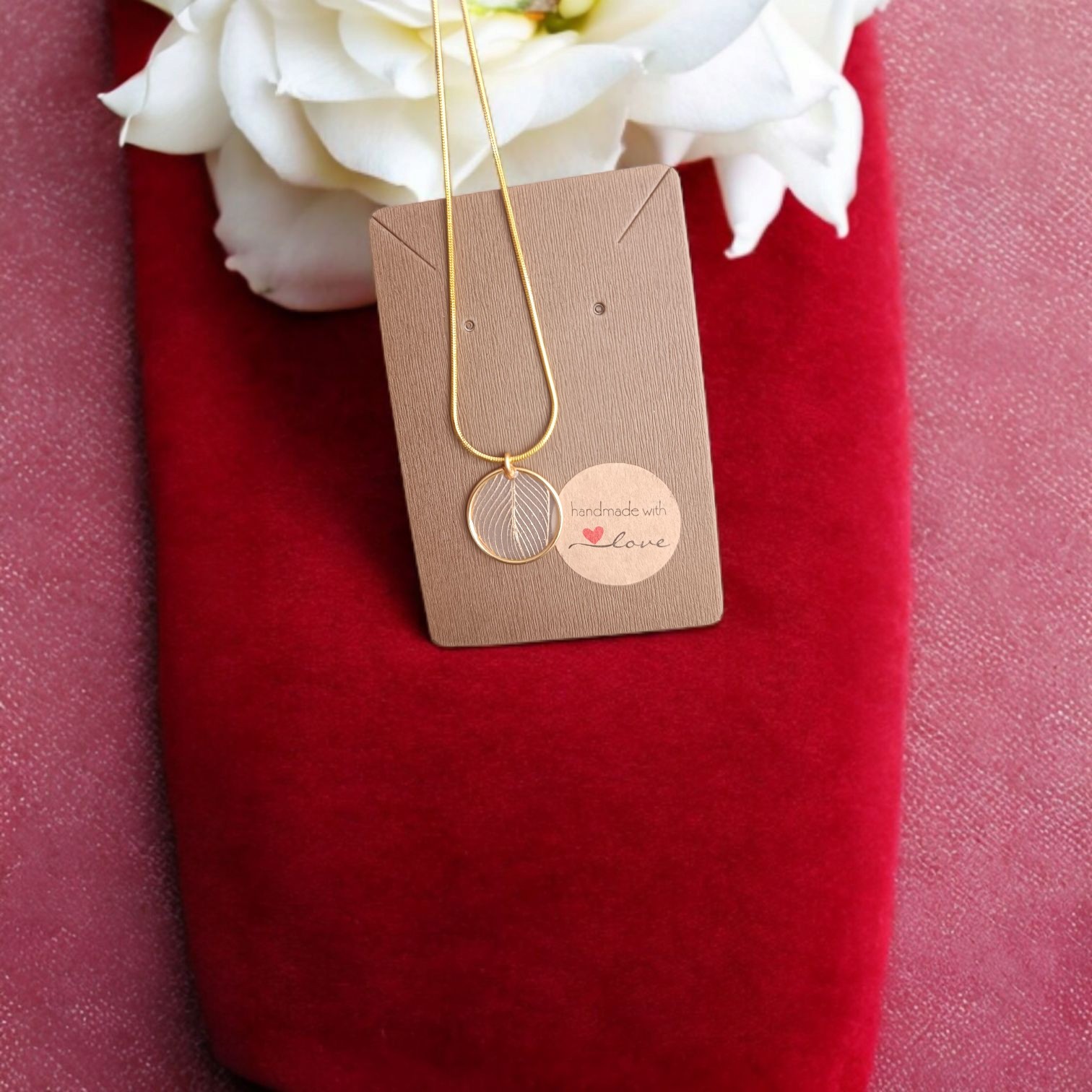 Elegante vergulden goud bladnerf  slangenketting