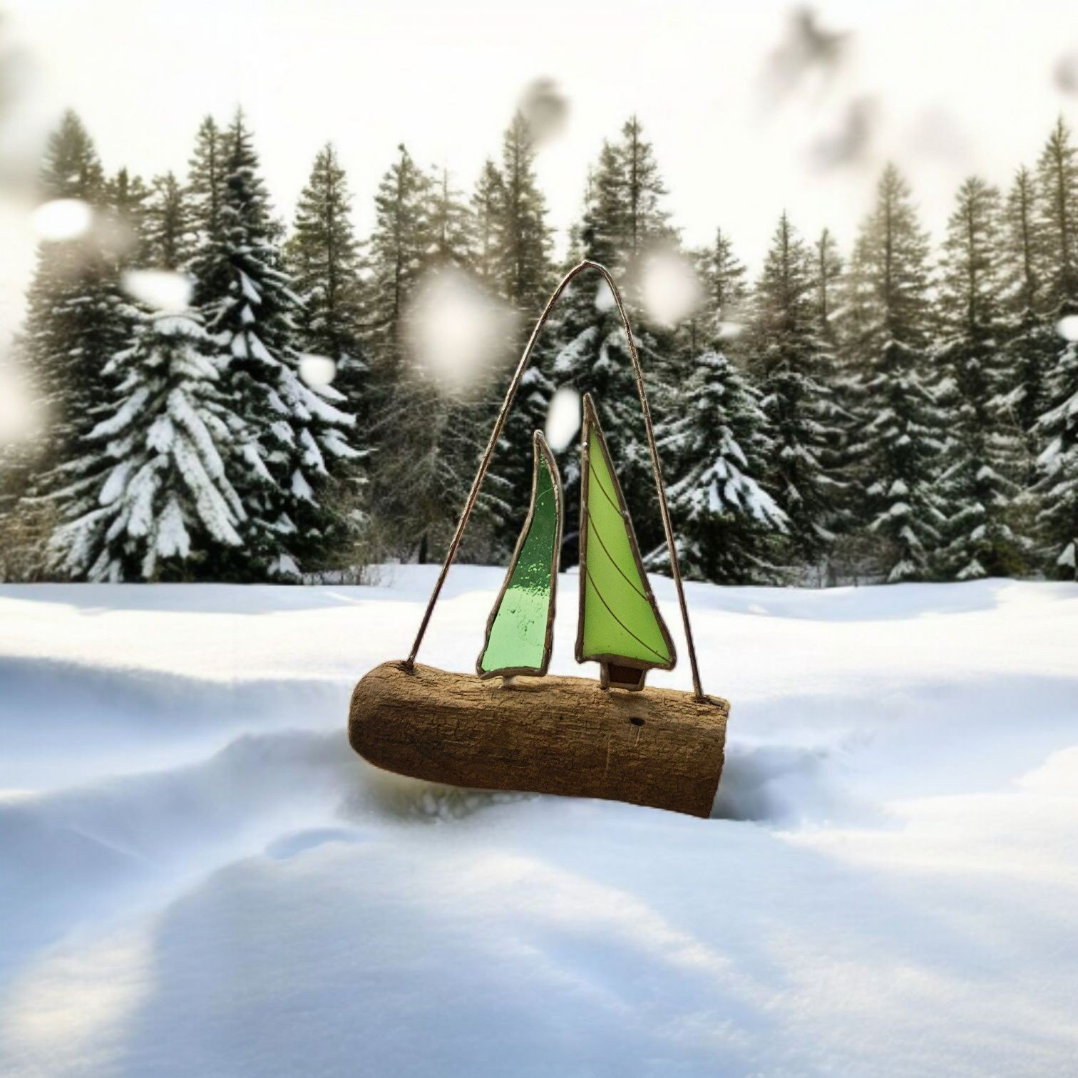 "Kerst"bomen om op te hangen. Glas in lood/Tiffany - 100117 "Kerst"bomen om op te hangen. Glas in lood/Tiffany