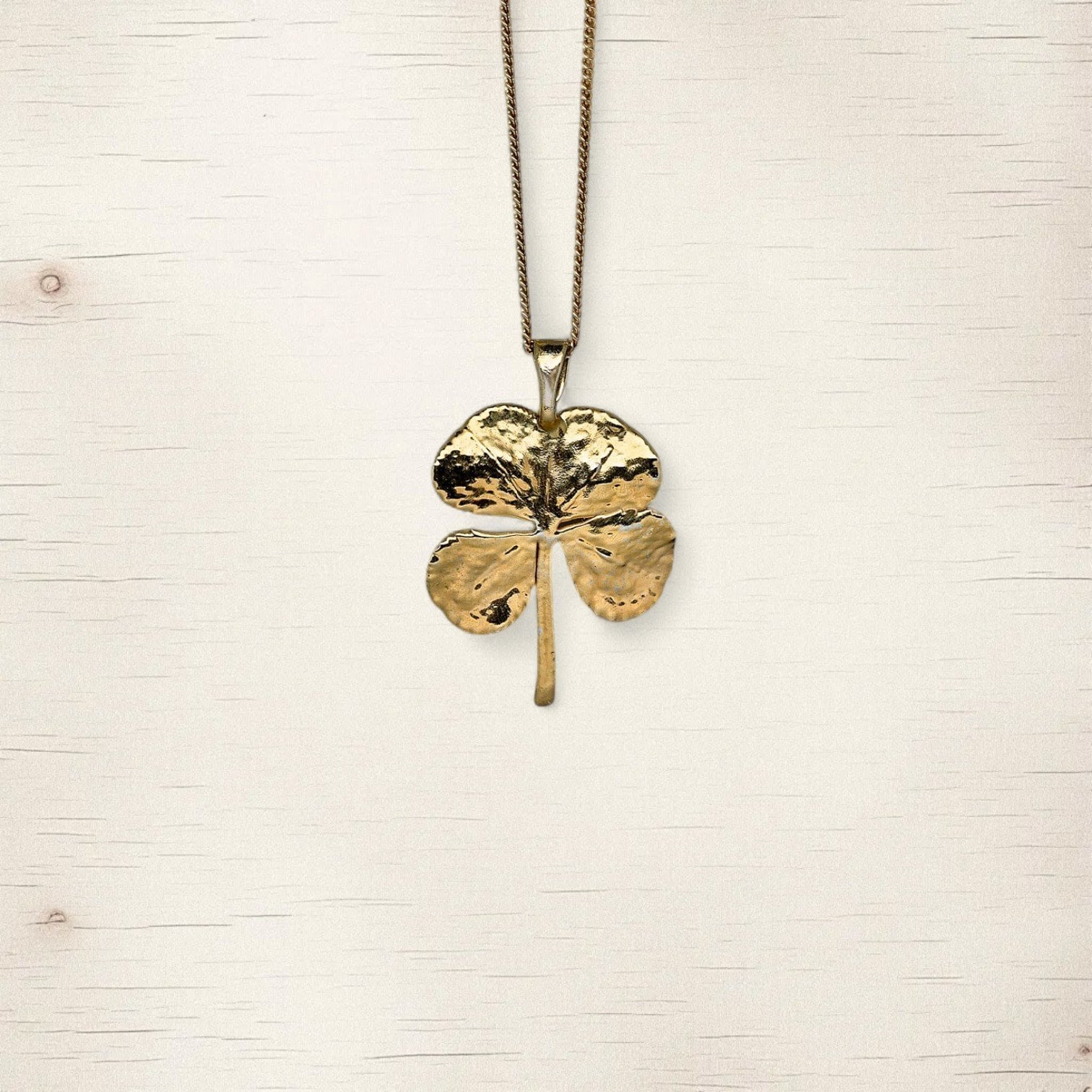 Écht klavertje vier hanger