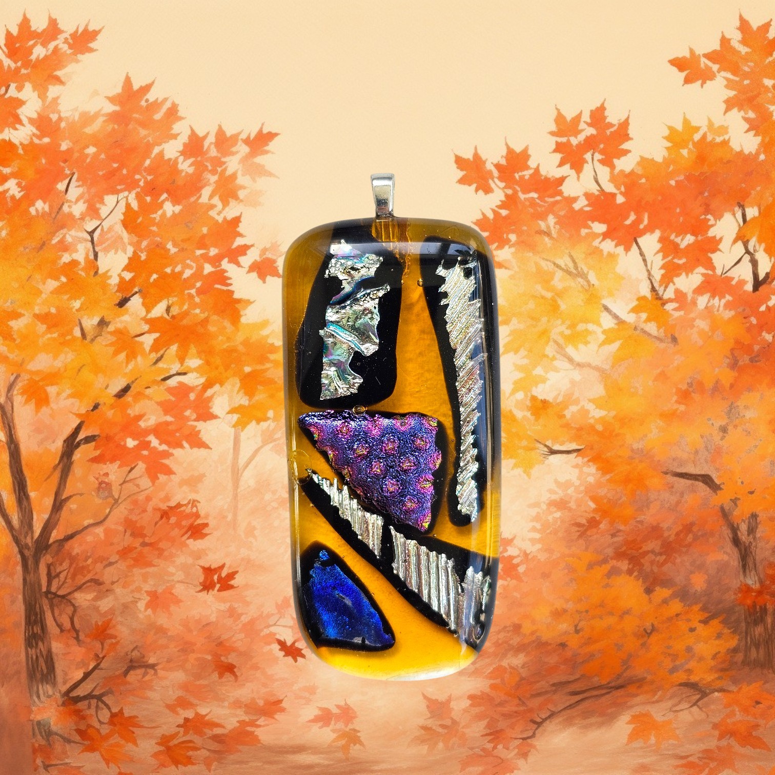 Unieke (ketting)hanger d.m.v. glasfusing