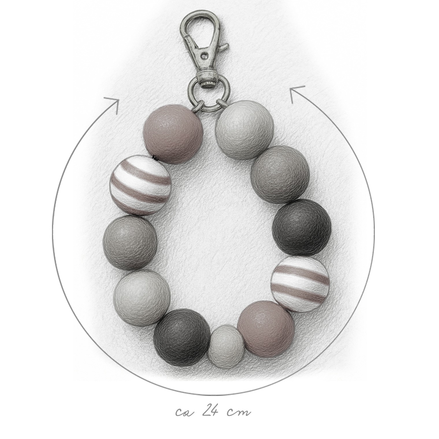 Kerst bag charm handgemaakt - KBG113 - 108117 Kerst bag charm handgemaakt - KBG113