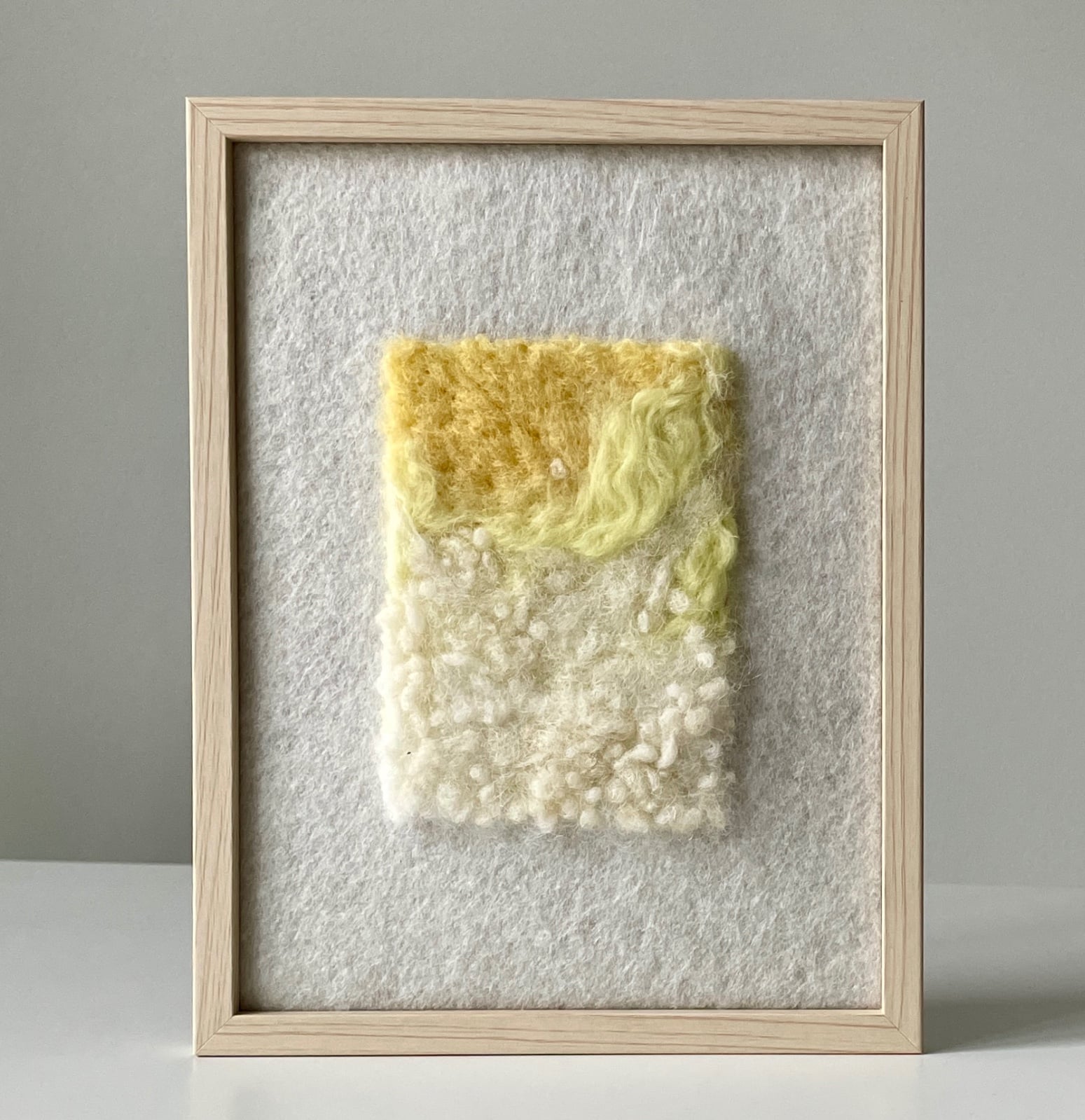 Coral XII - unieke handgemaakte wanddecoratie in wol
