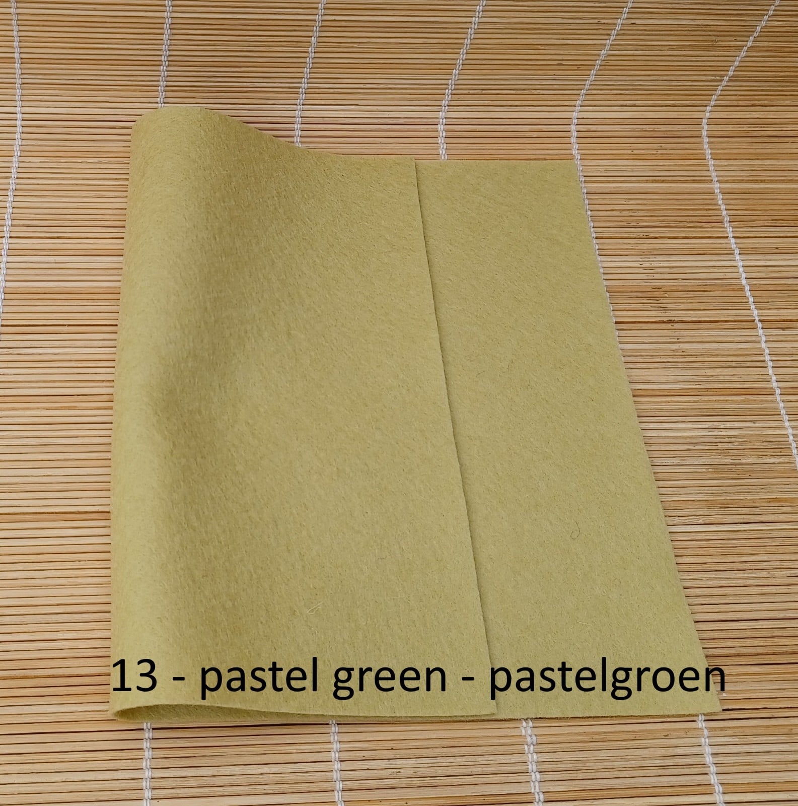 Viltset zomer, set van 8 lapjes wollen vilt