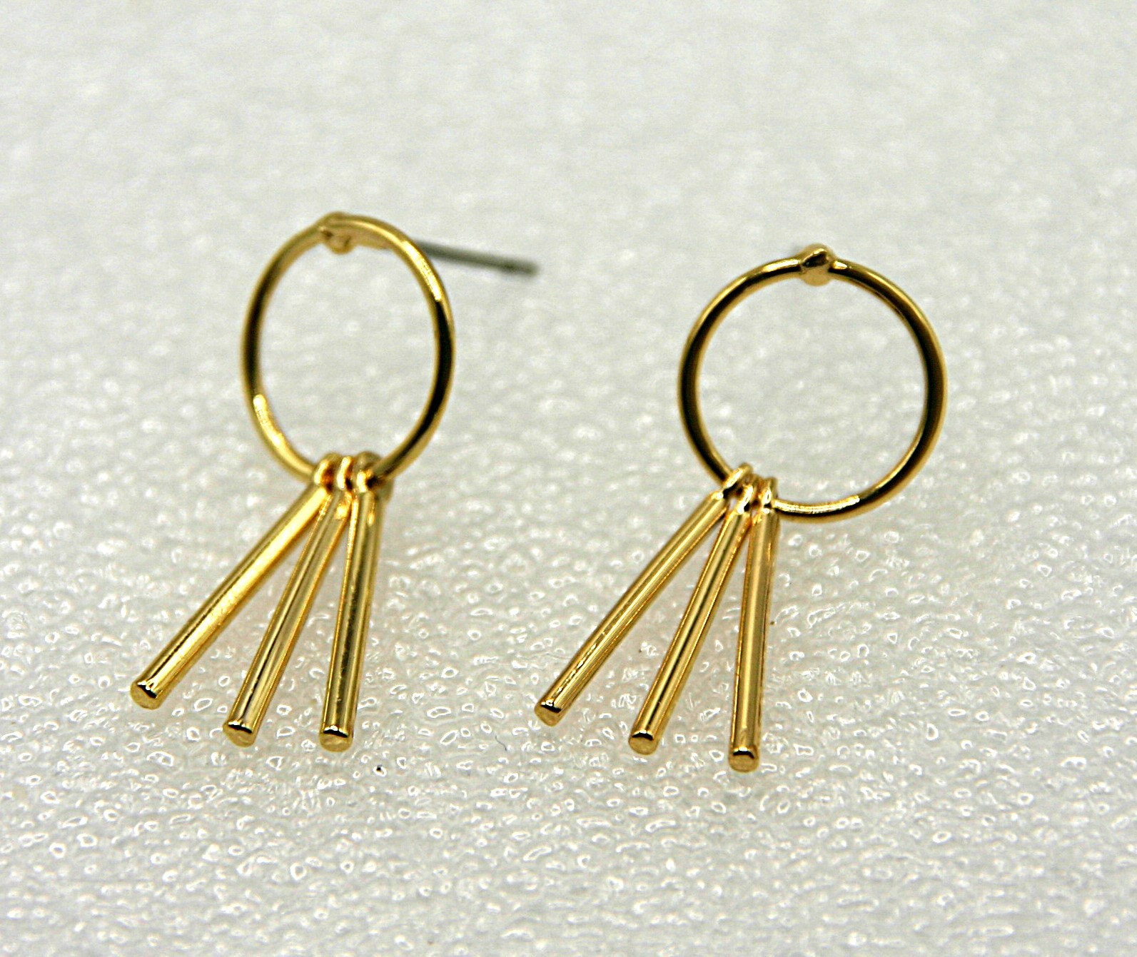 Circle Drops gouden oorbellen - 76793 Circle Drops gouden oorbellen