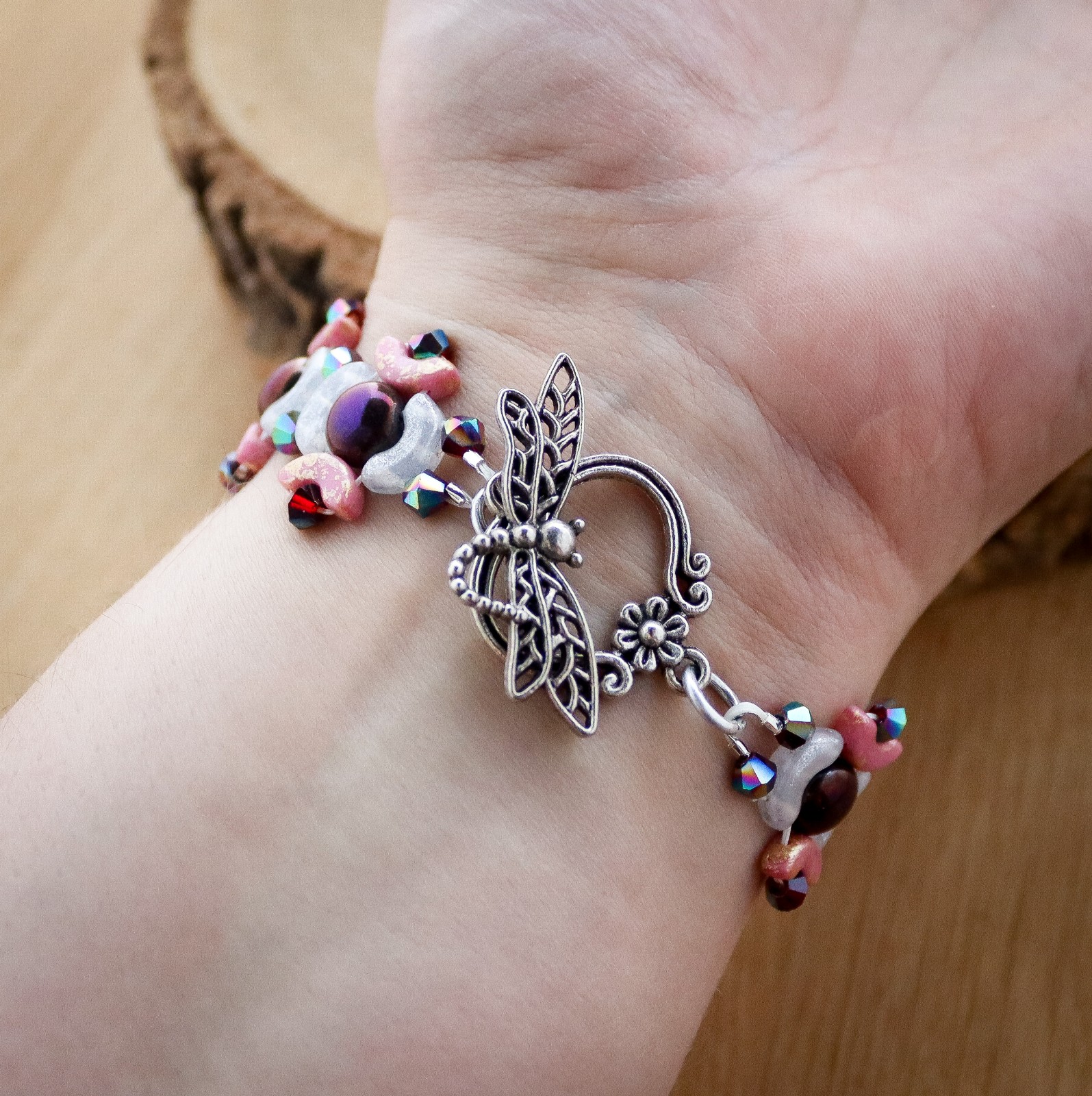 Whimsical & Dromerig, handgeweven fantasie armband