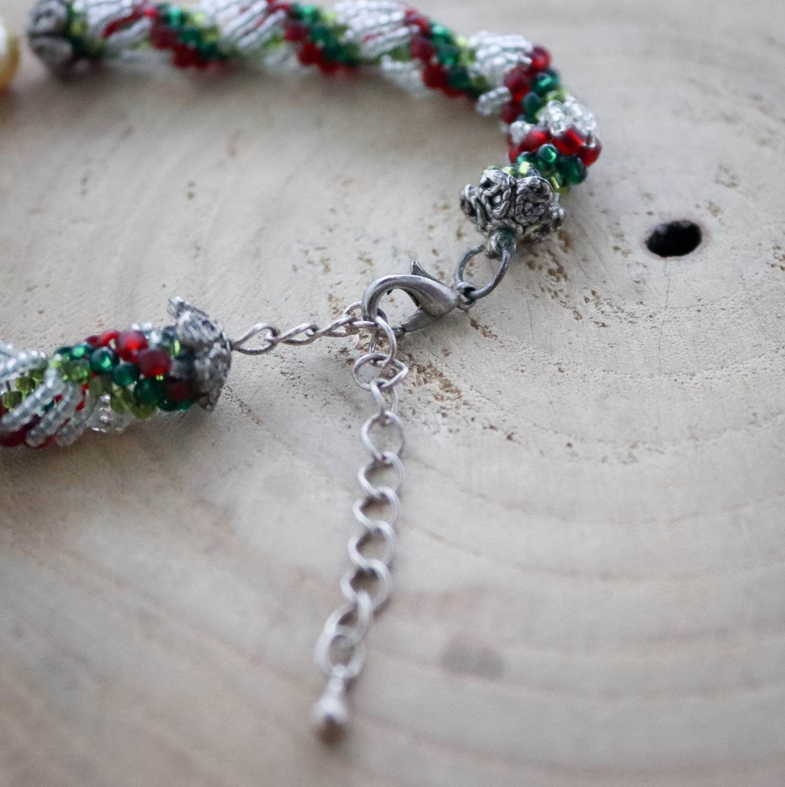 Boho & Zomerse stranddag, geweven kralen armband met conversie naar e… - 129362 Boho & Zomerse stranddag, geweven kralen armband met conversie naar enkelband