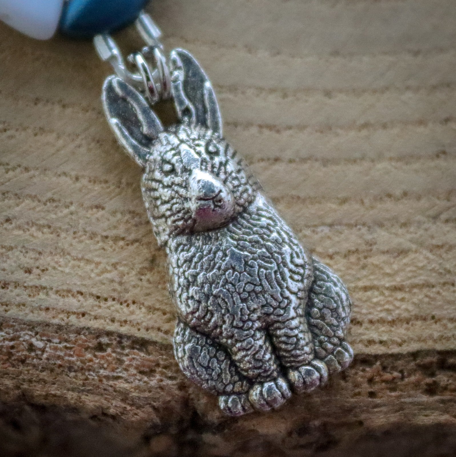 Vrolijk & Dierenliefde, konijnen sieradenset met ketting en oorbellen voor voorjaar of Pasen