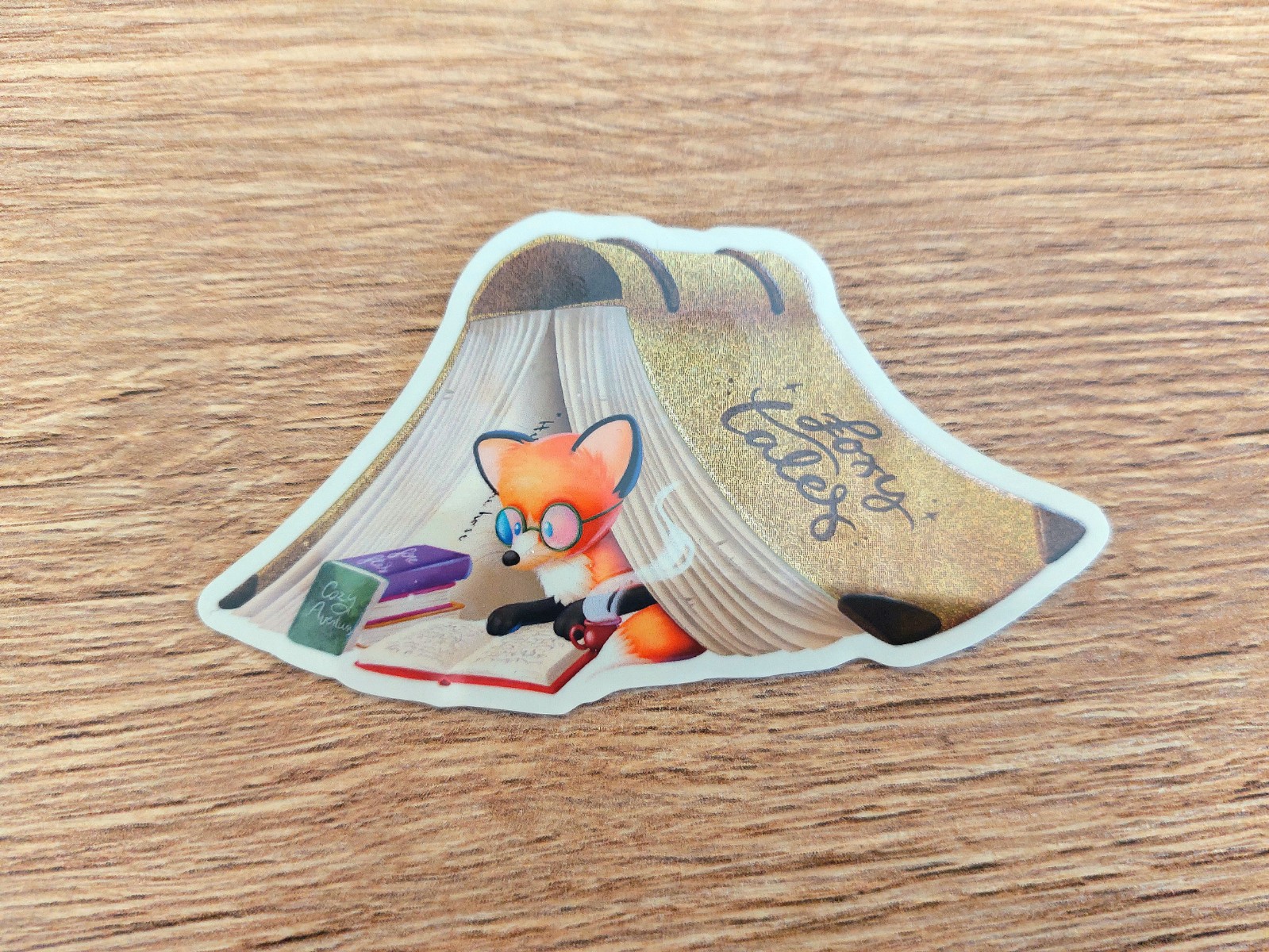 Sticker Foxy tales glitter vaatwasserproof - 135221 Sticker Foxy tales glitter vaatwasserproof