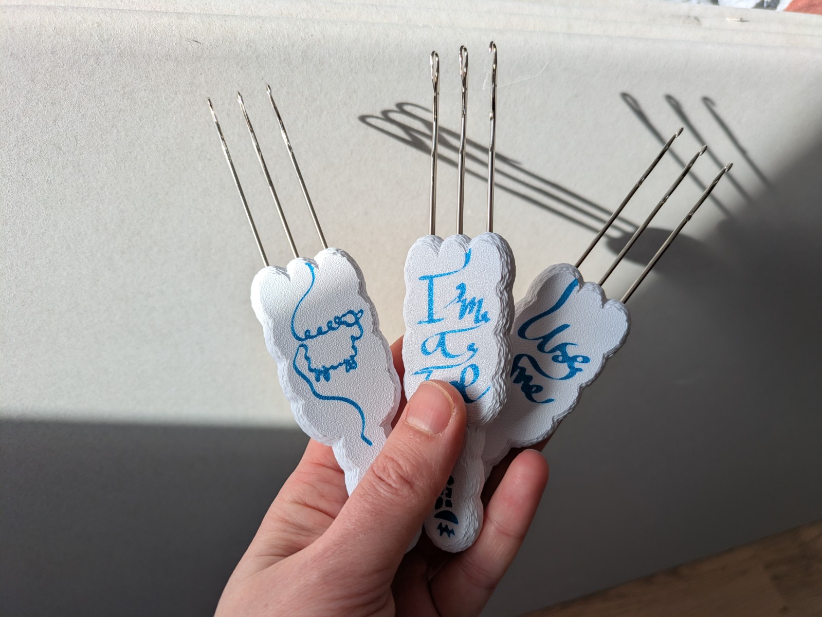 I-Cord tool - Tonghaaknaald - Triple Latch Hook 9 mm gauge – Drie Haakjes aan Eén Kant - uniek design