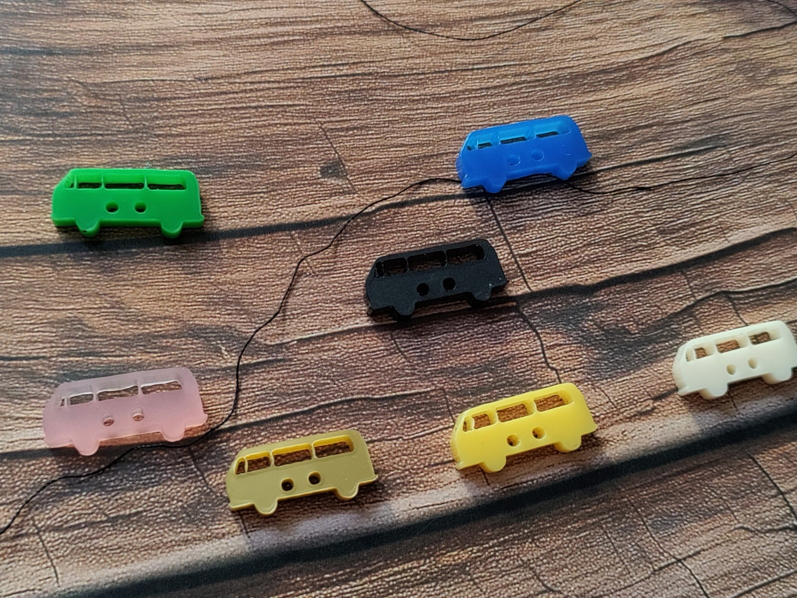 set VW bus knoopjes kleur 2