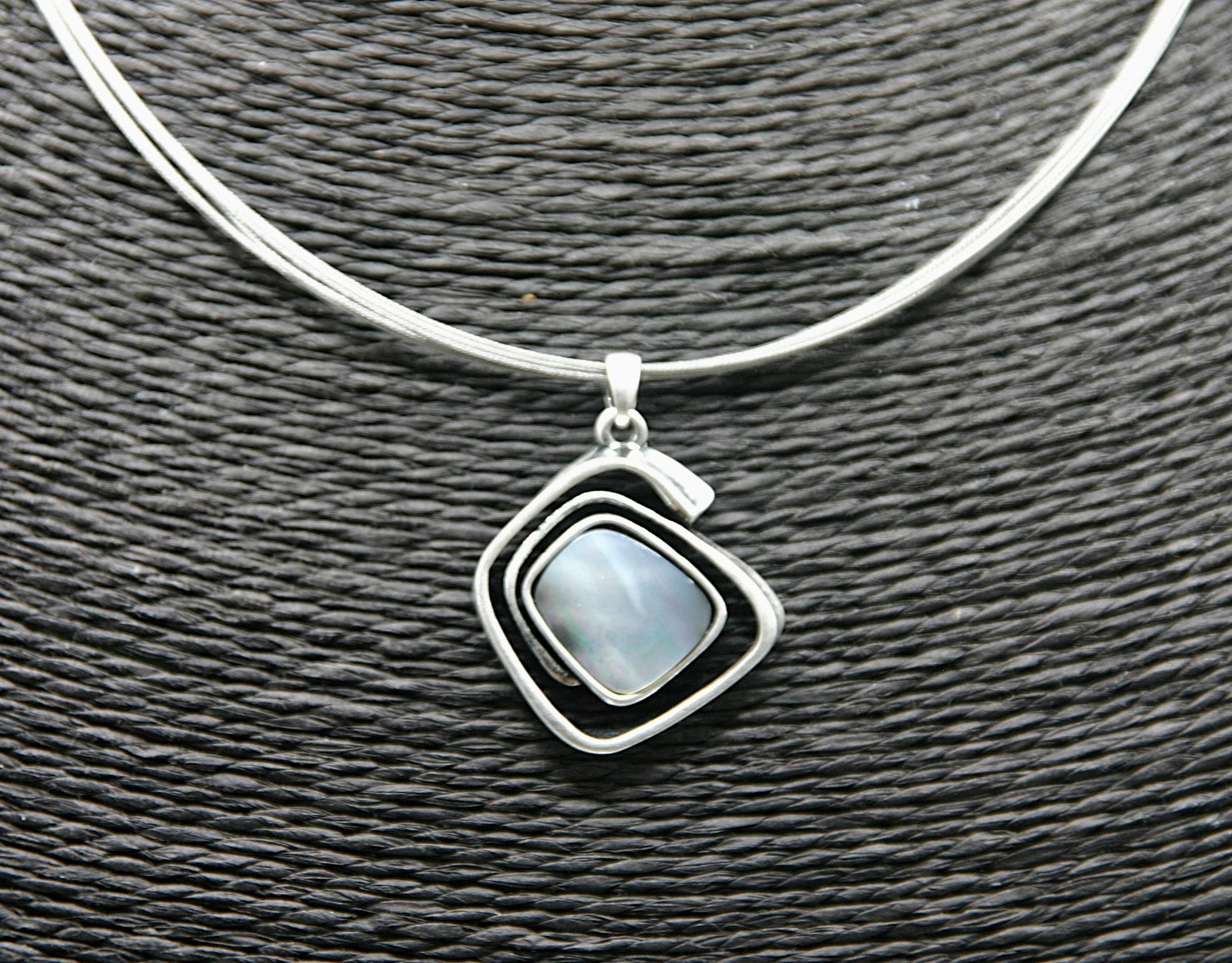 Ringed Stone ketting met hanger