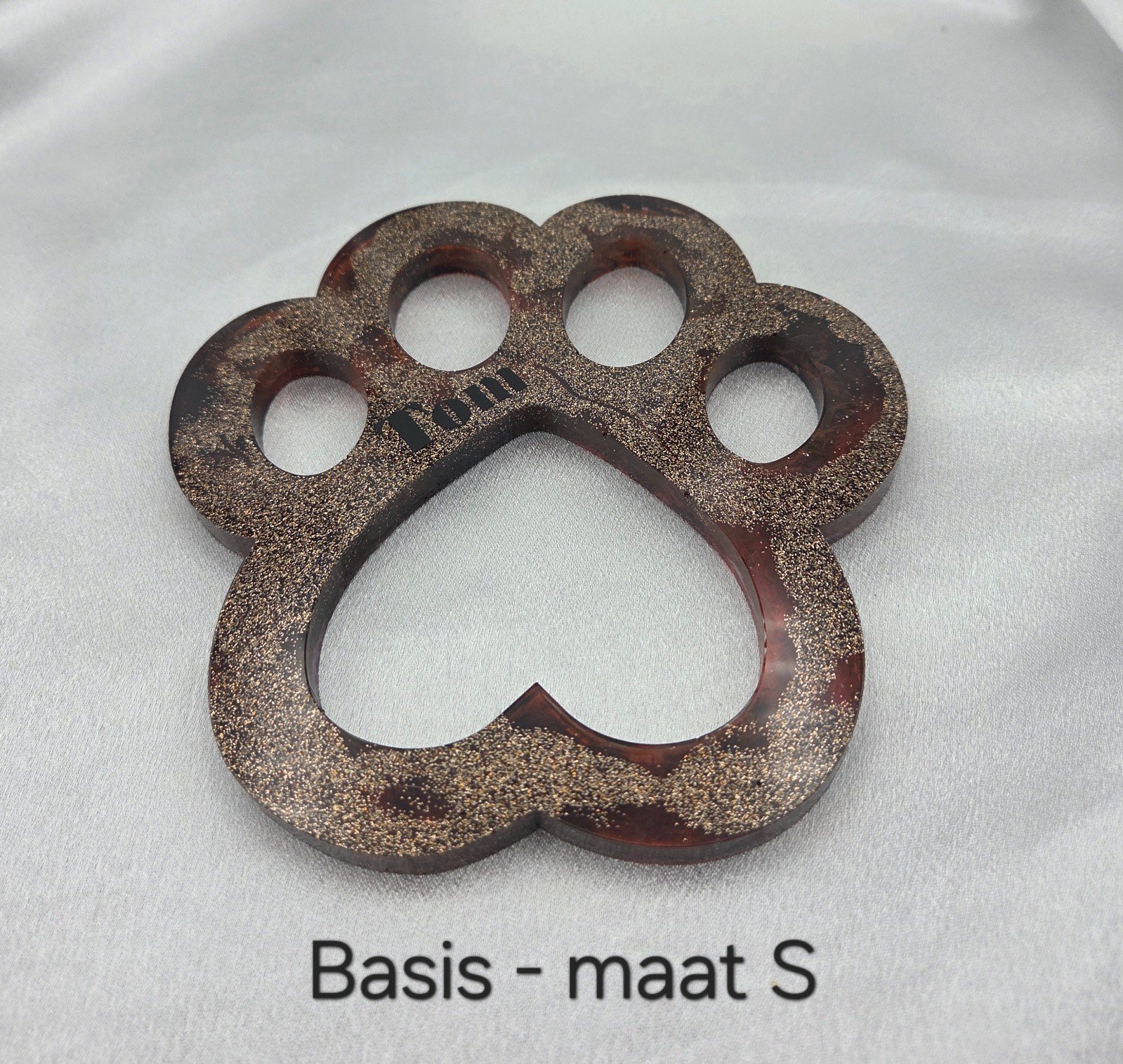 Grote poot hond of kat - haar en/of as verwerking - custom item