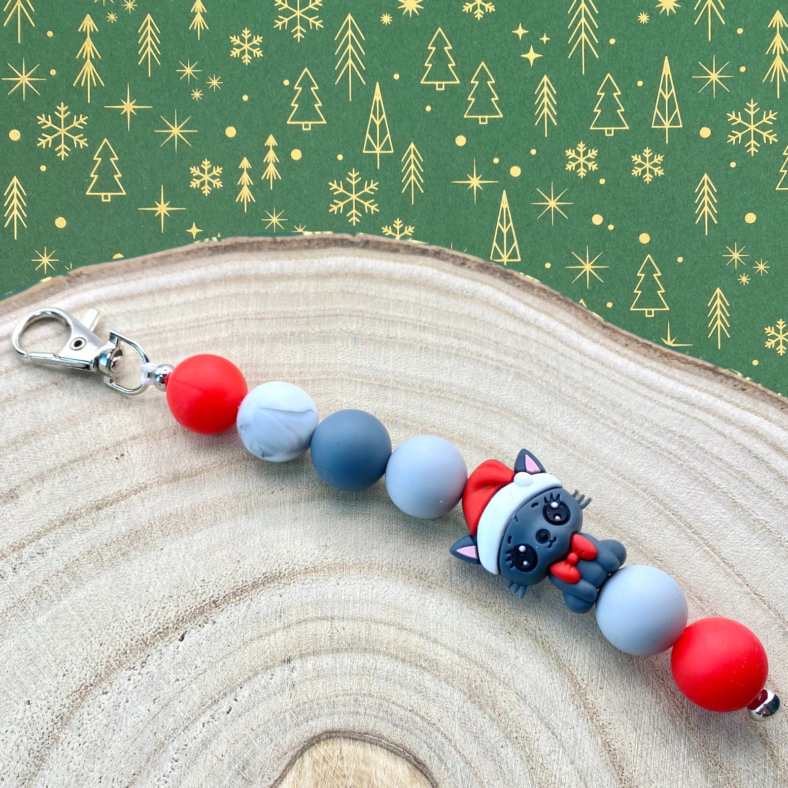 Kerst bag charm handgemaakt - KZP136