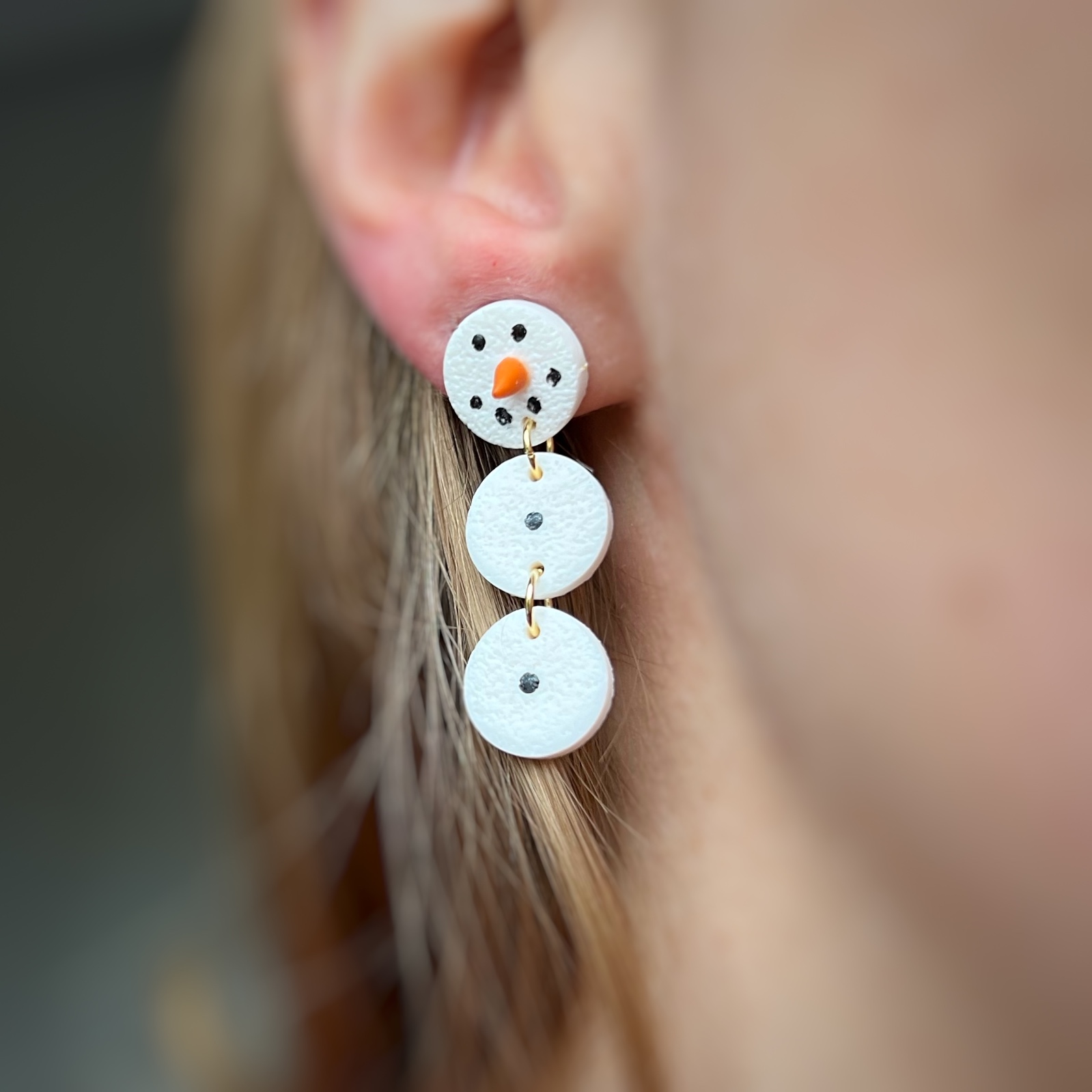 Sneeuwpop oorbellen - 109403 Sneeuwpop oorbellen