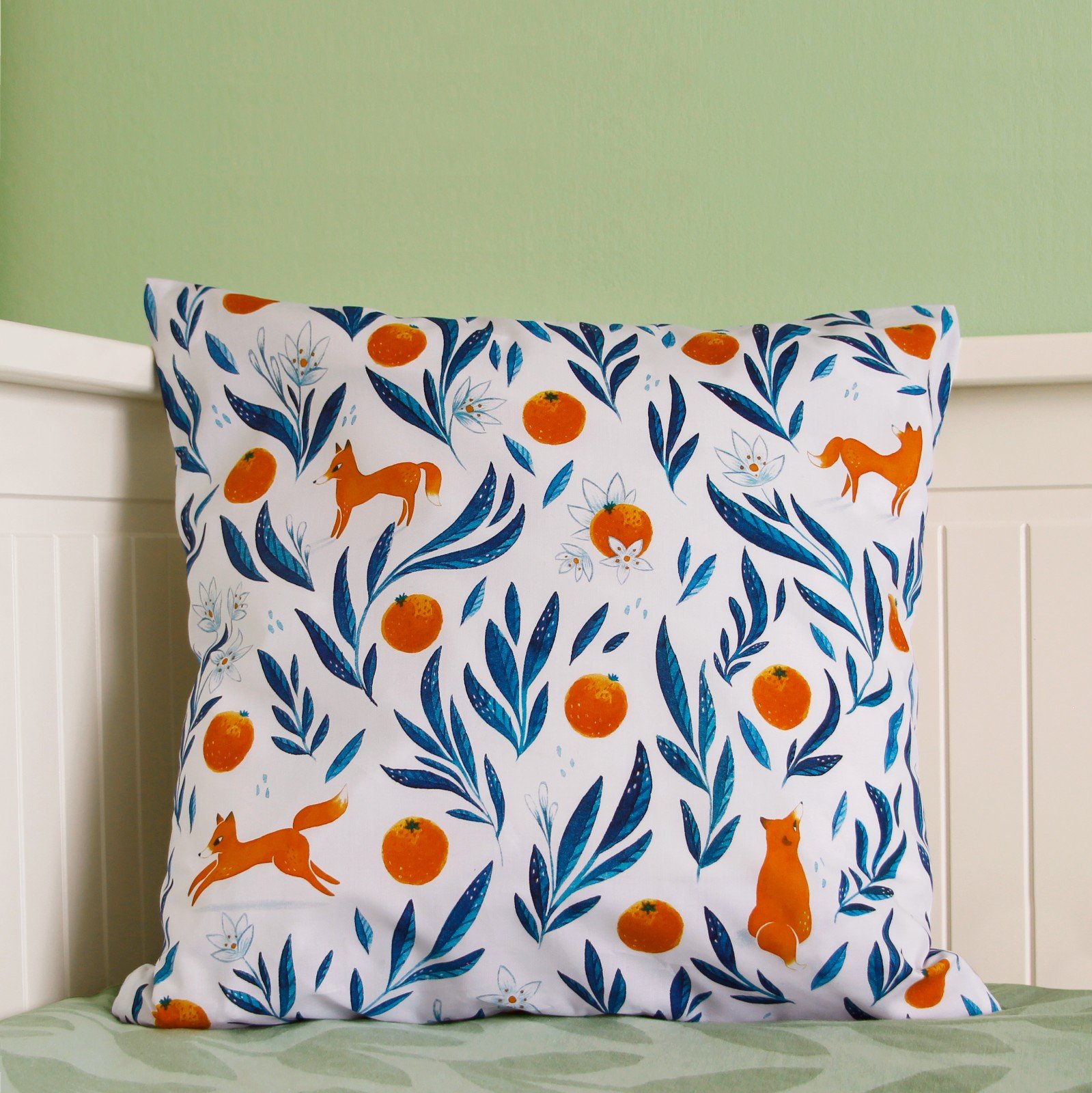 Kussenhoes - Foxes & Oranges