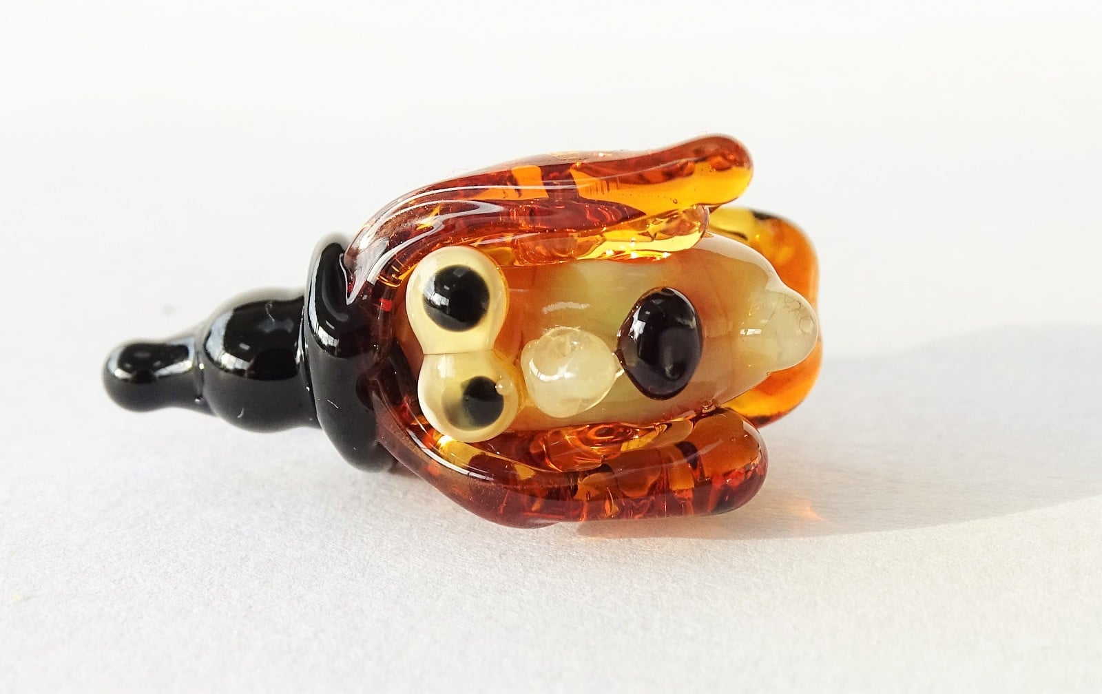 Handgemaakte Halloween glaskralen – set van 3 lampwork kralen - 155982 Handgemaakte Halloween glaskralen – set van 3 lampwork kralen