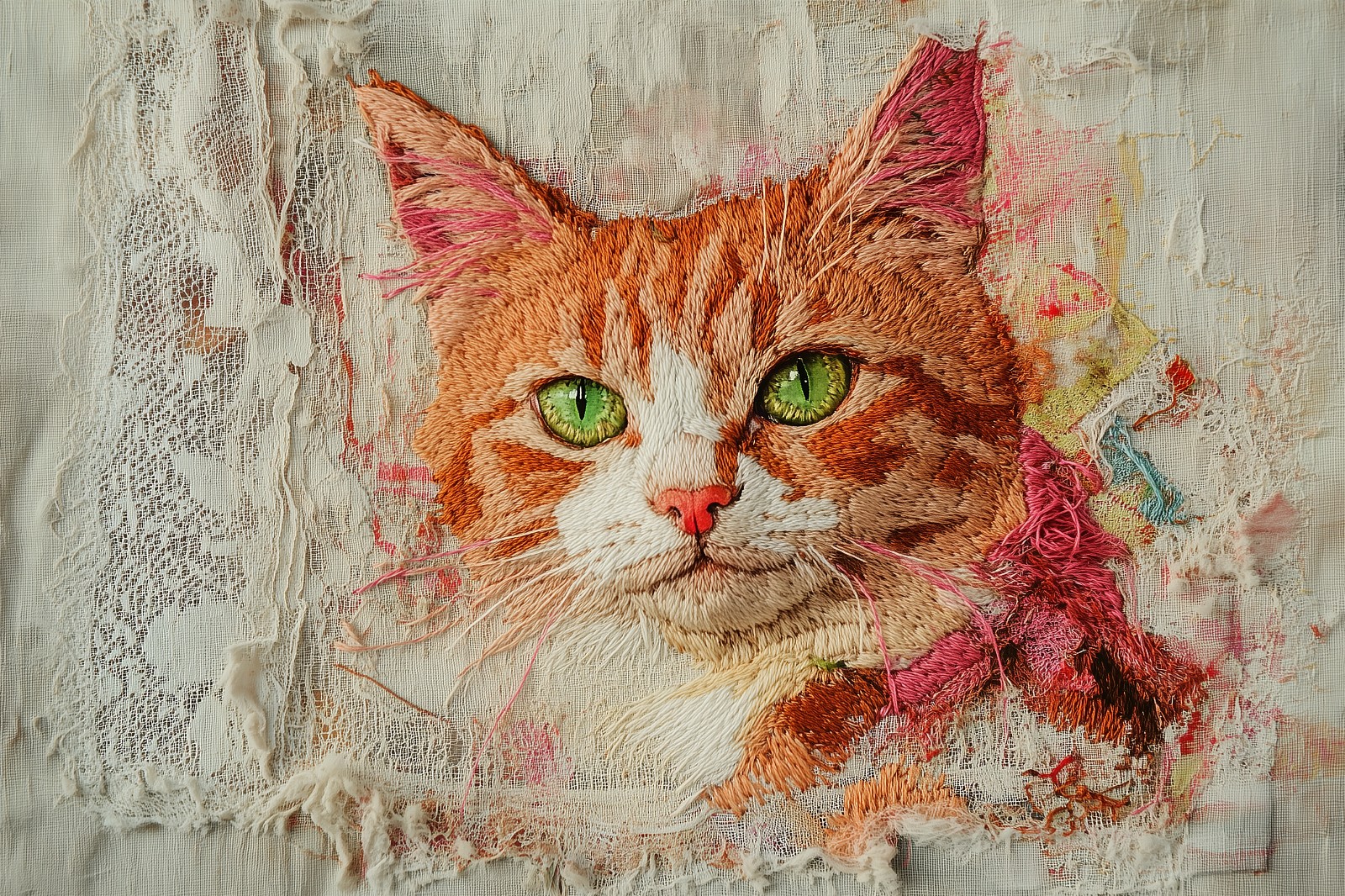 Kaartenset borduur poezen