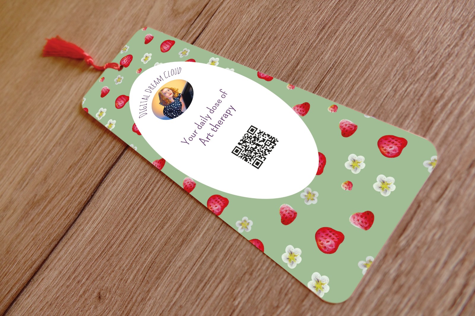 Vos aardbeien, boekenlegger, 74x210 mm