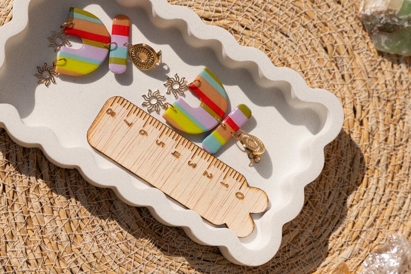 Oorbellen | Retro Beach Statement