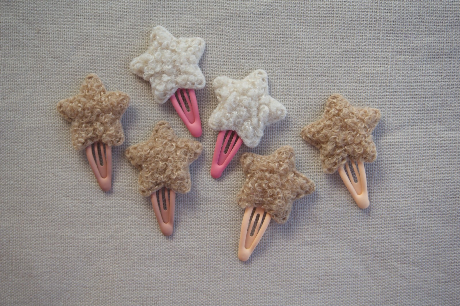 Haarspeld ster wol mini - 117657 Haarspeld ster wol mini