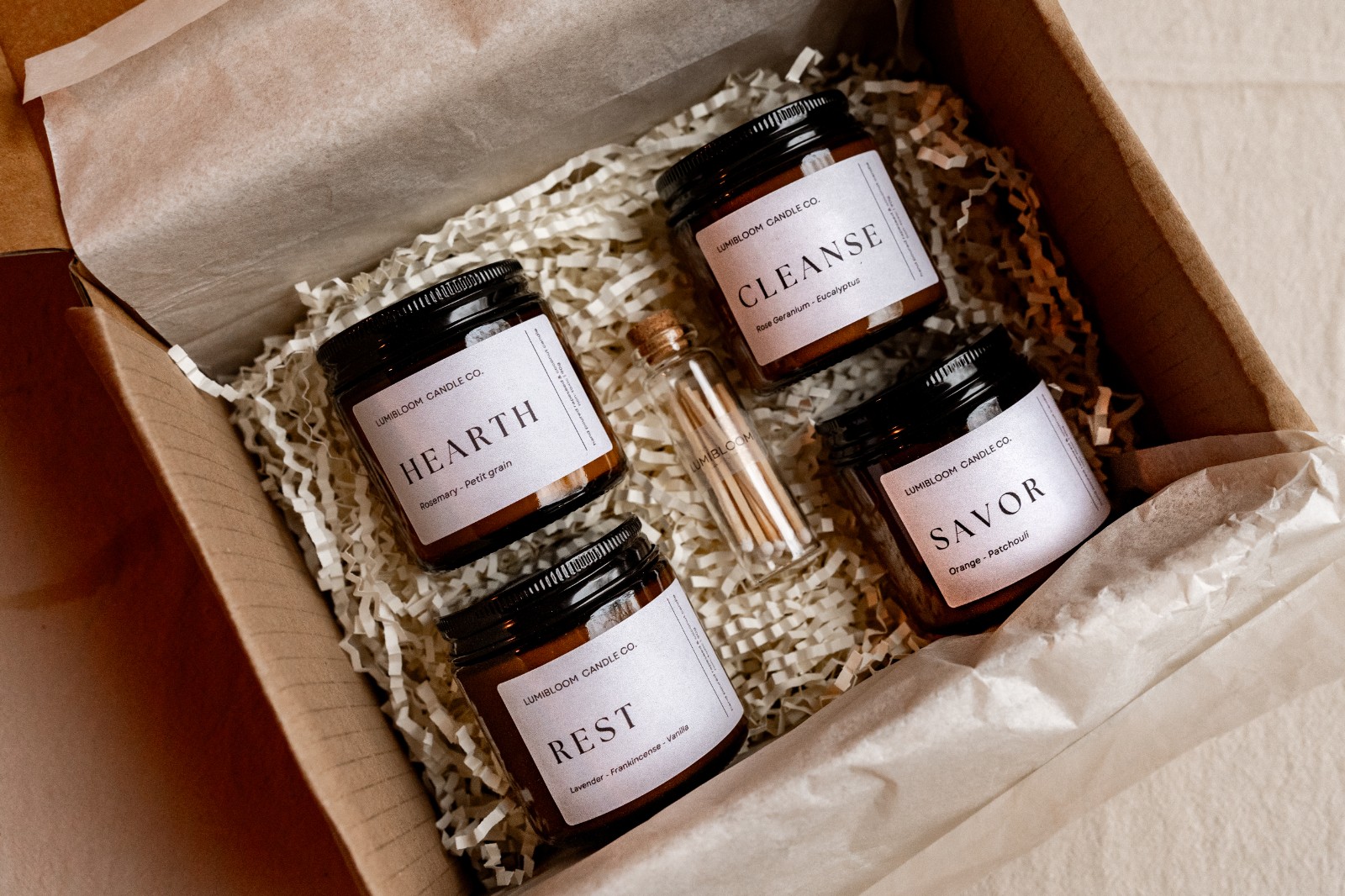 Signature Collection Gift Set – Handgemaakte geurkaarsen (4 x 90g)