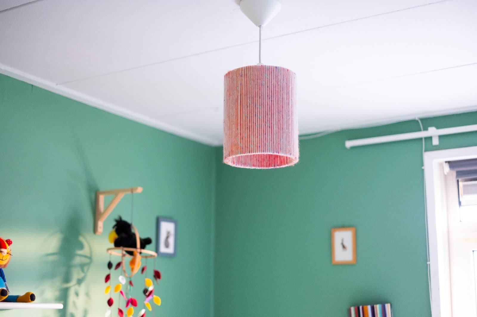 Handgemaakte garen lampenkap | Gewikkelde yarn lampshade | Hanglamp k… - 119382 Handgemaakte garen lampenkap | Gewikkelde yarn lampshade | Hanglamp kap