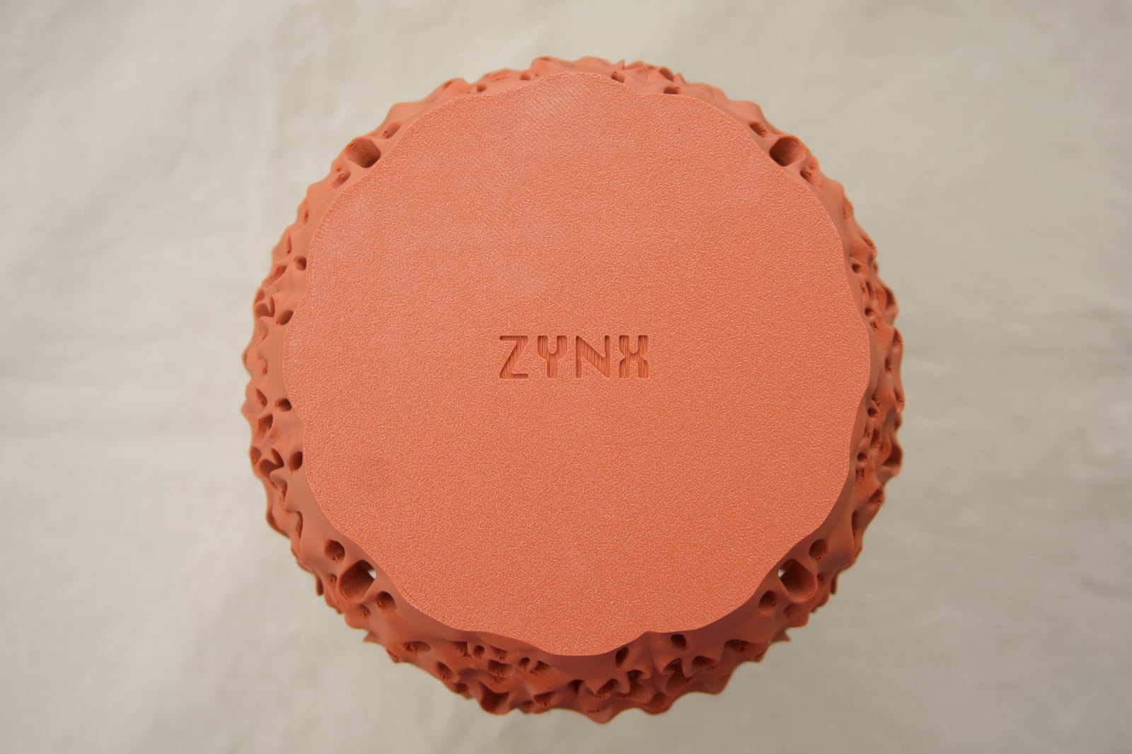 3D Vaas bruin/ naturel met bijzonder patroon