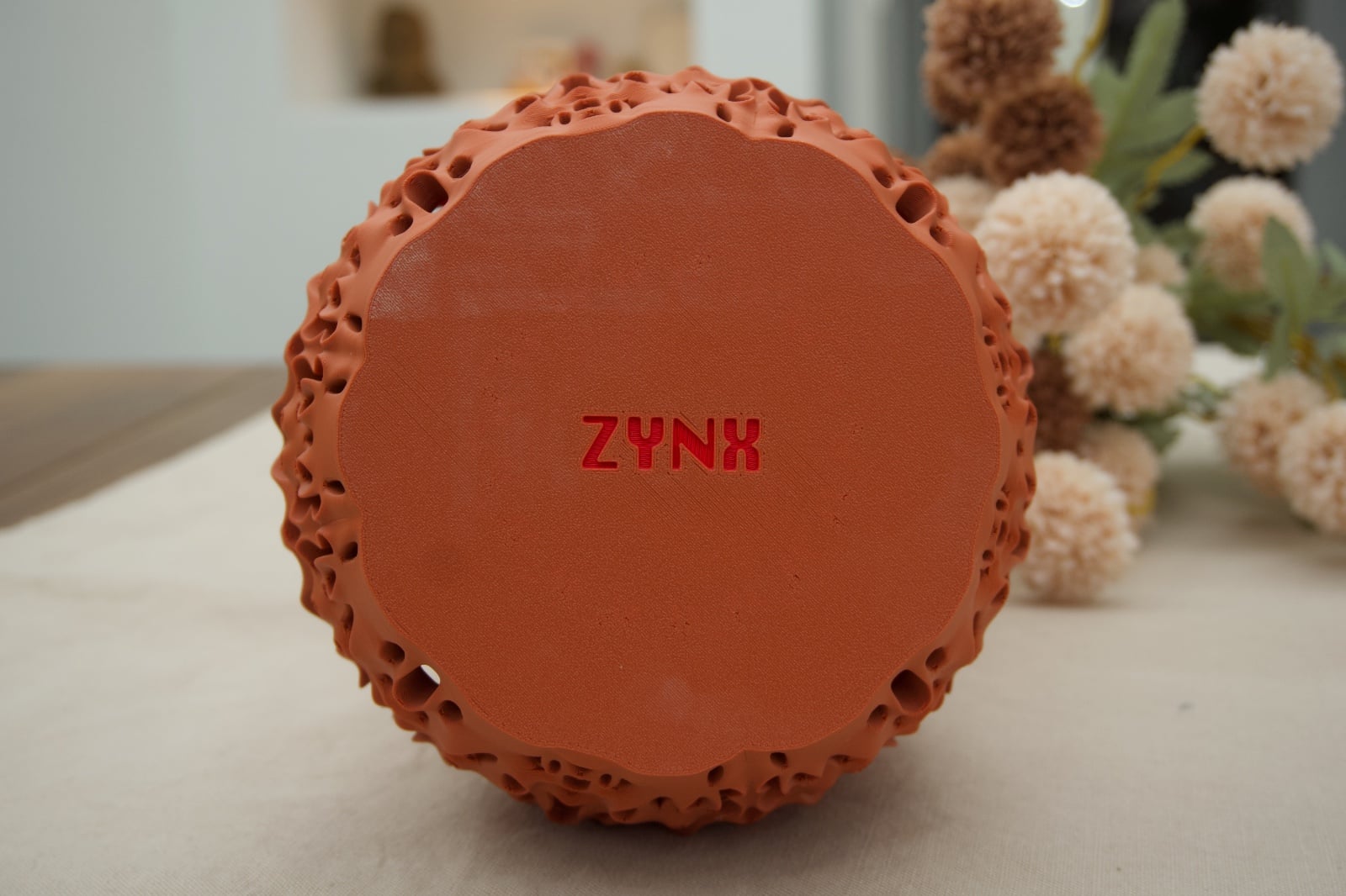 3D vaas rood en bruin (zelfontworpen, uniek)