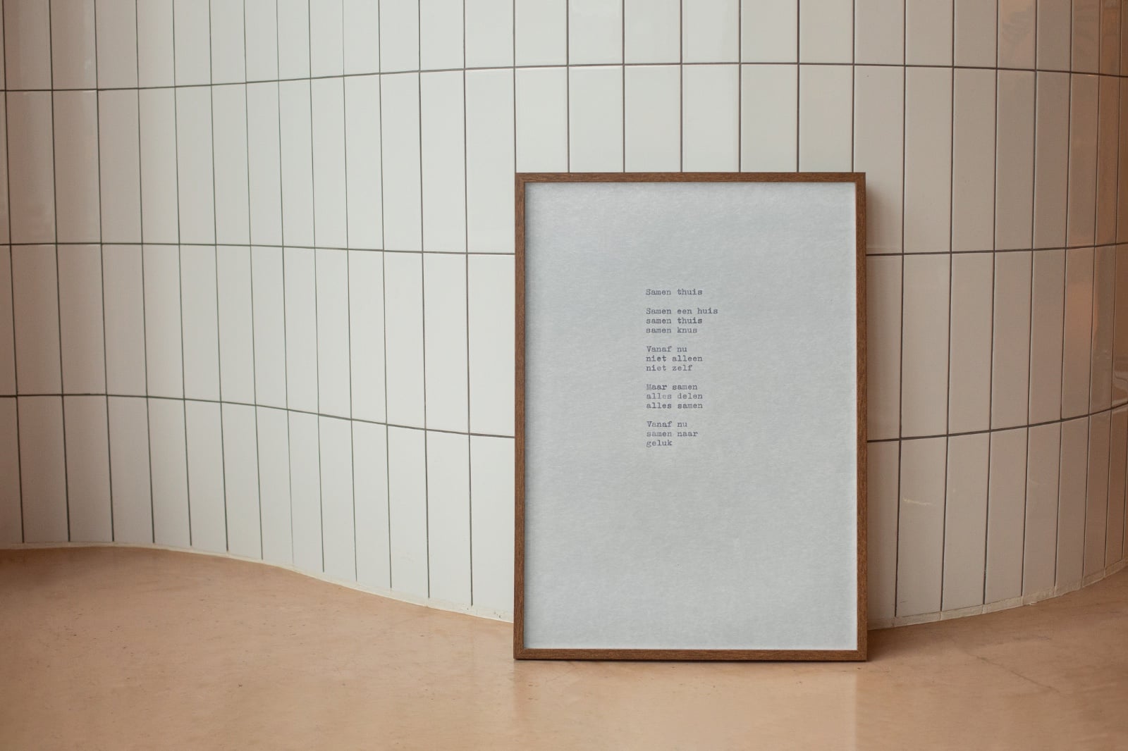 Gedicht - Samenwonen
