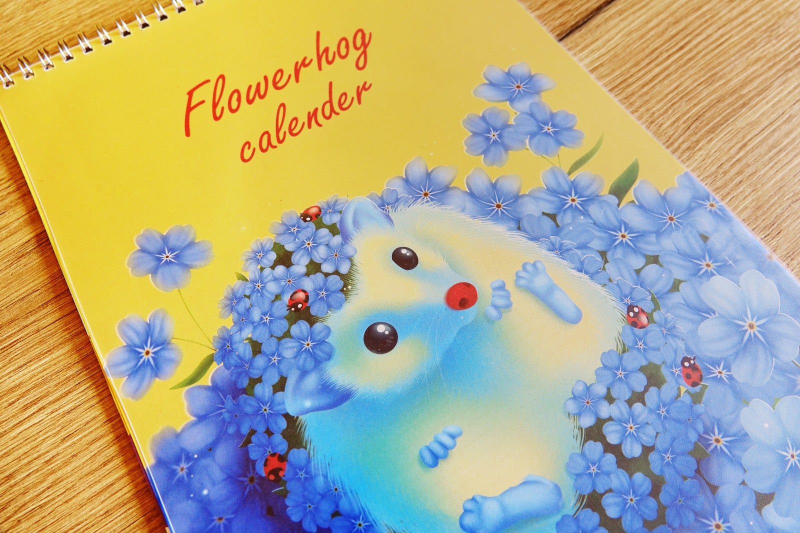 Verjaardags kalender bloemen egels A4