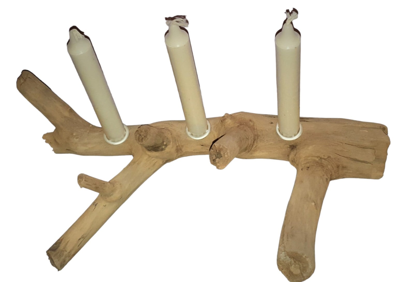 Kandelaar van drijfhout - 105156 Kandelaar van drijfhout