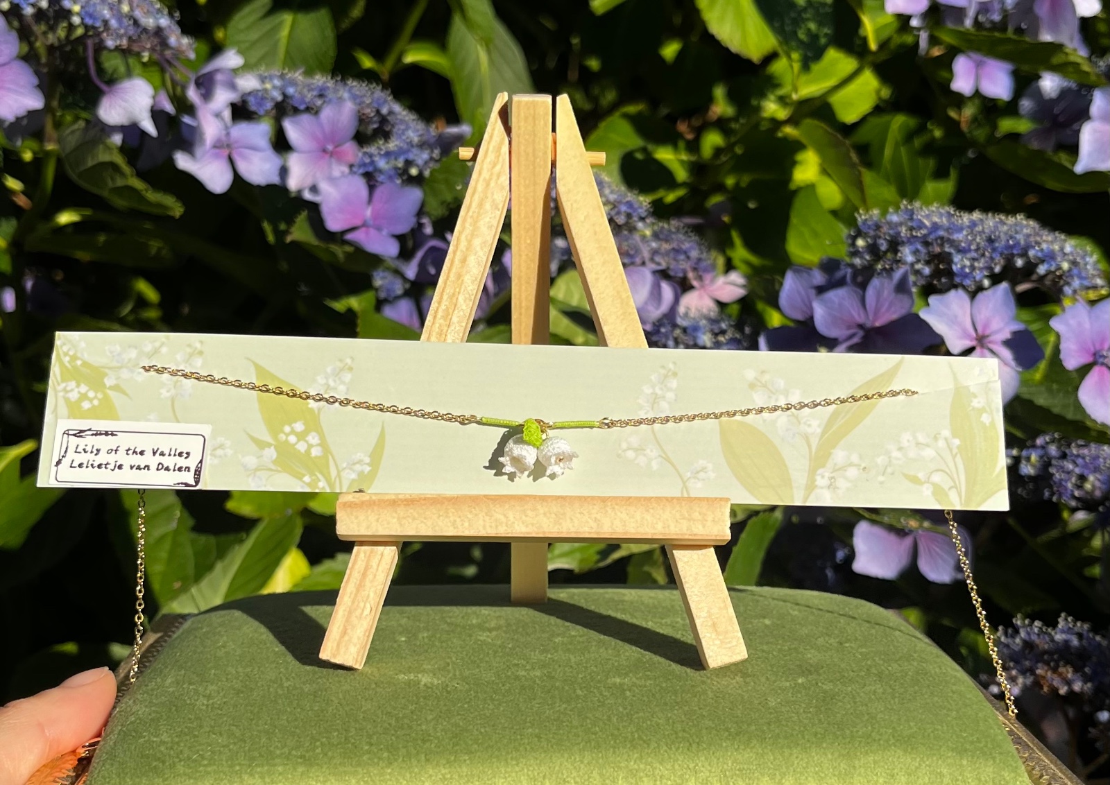 Micro gehaakte lelietje-van-dalen ketting - 138776 Micro gehaakte lelietje-van-dalen ketting