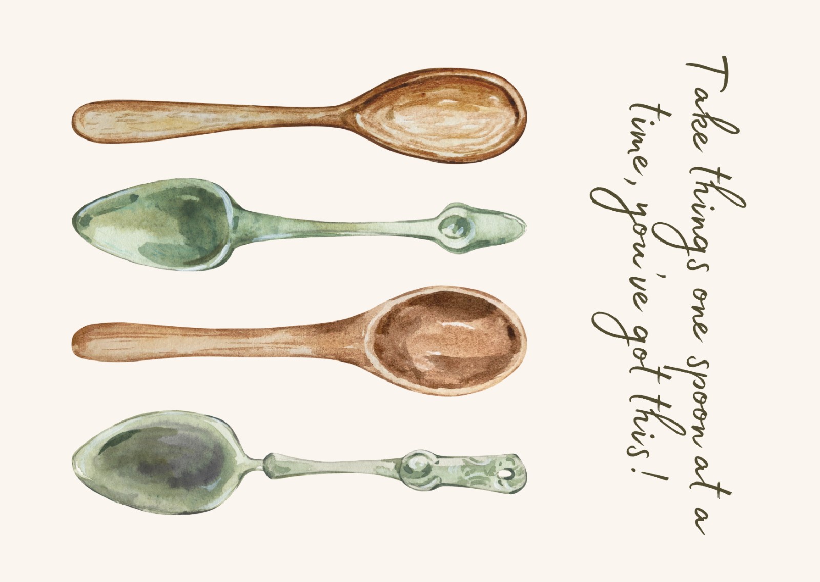 Chronisch Ziek Zijn "Take Things" Kaart - A6 - Empathie