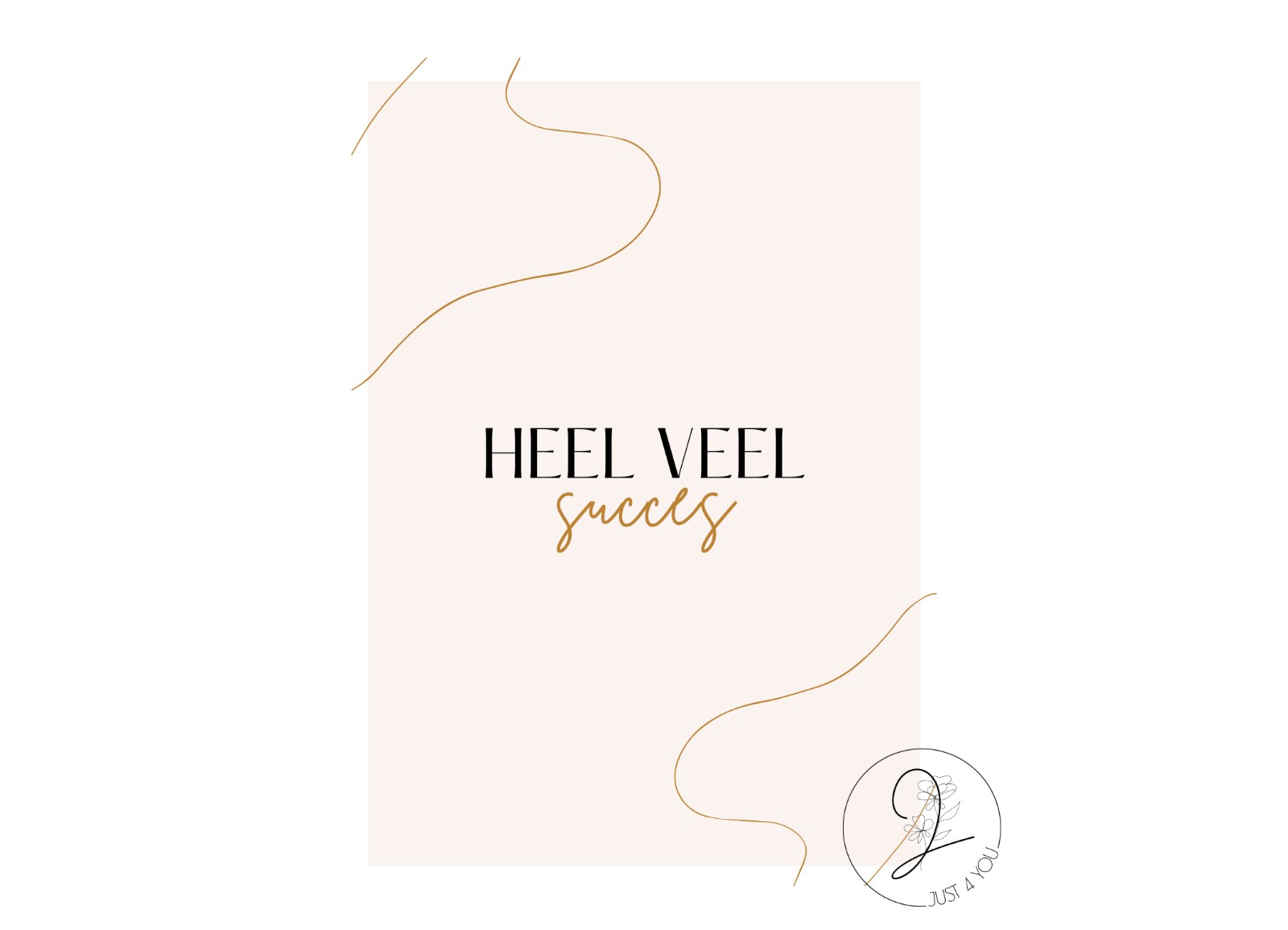 Just4You Forex bordje – Heel veel succes