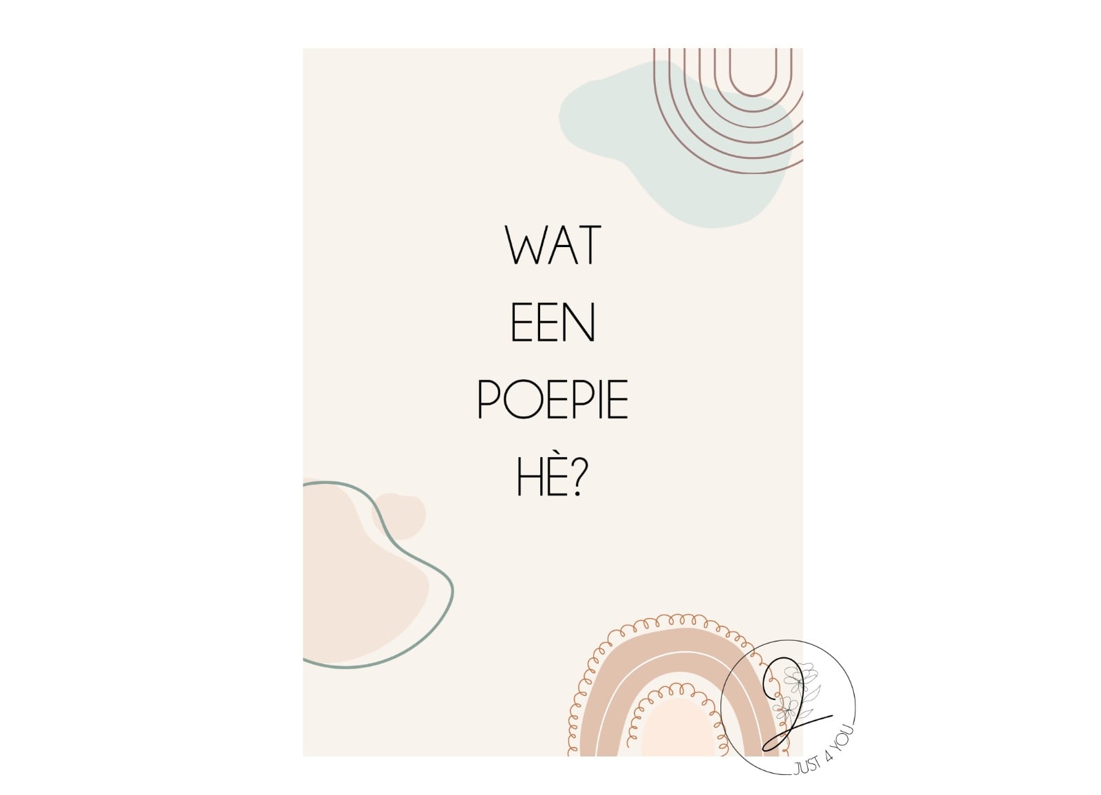 Just4You Forex bordje – Wat een poepie he - 102822 Just4You Forex bordje – Wat een poepie he