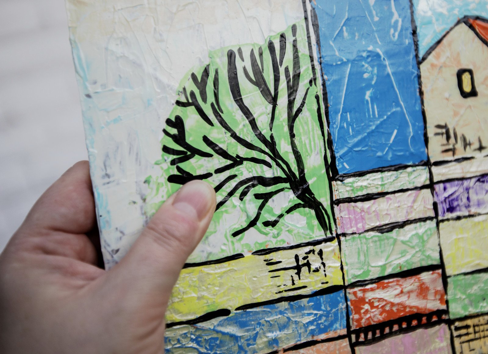 Relief landscape - schilderen