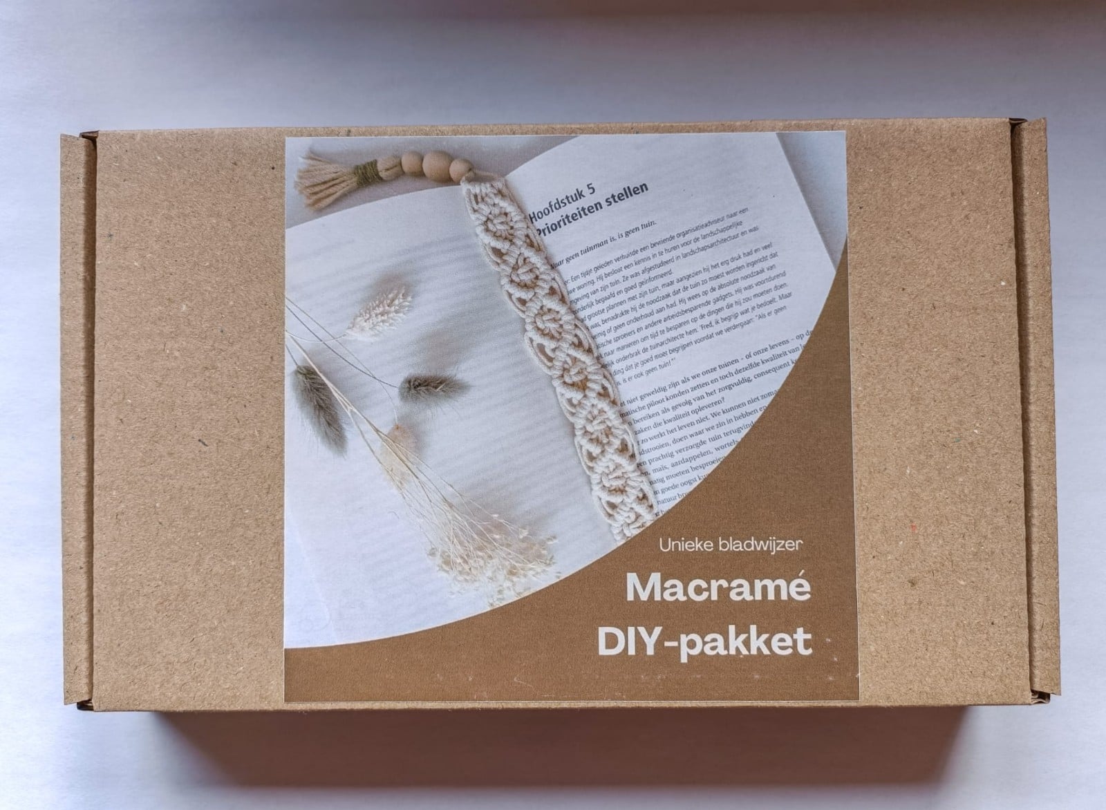 Mini DIY macramé boekenlegger - 115444 Mini DIY macramé boekenlegger