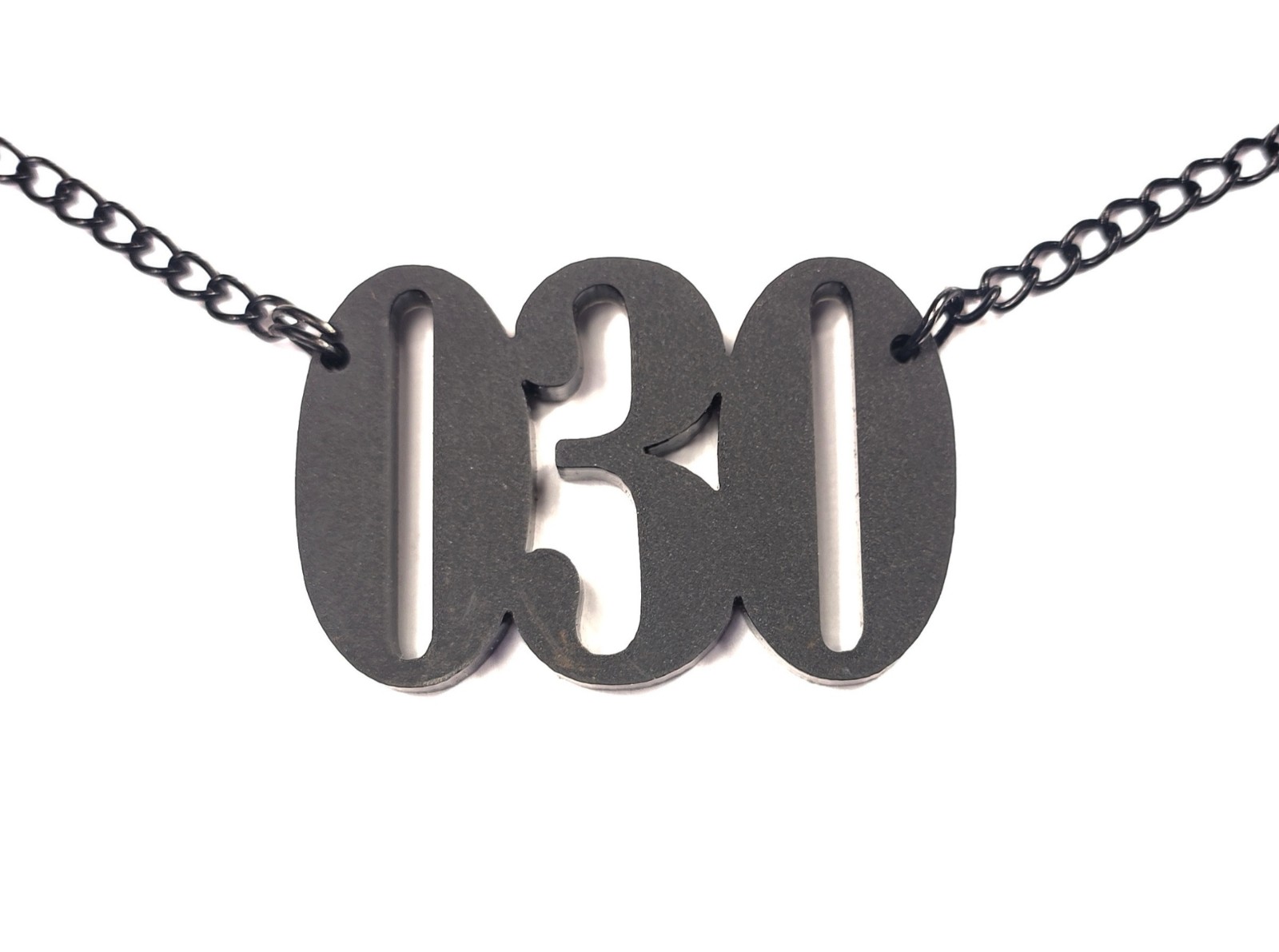 030! naamketting zwart