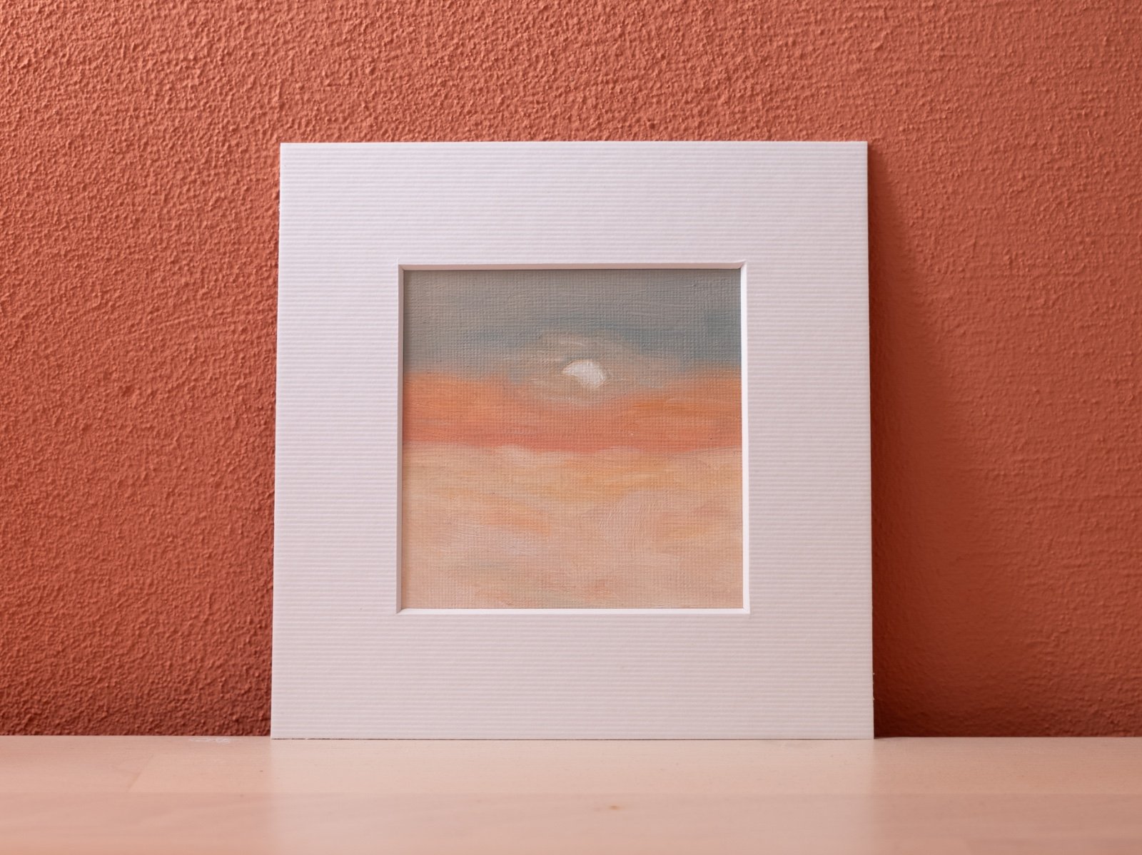 Klein schilderij oranje hemel - 55233.jpeg Klein schilderij oranje hemel