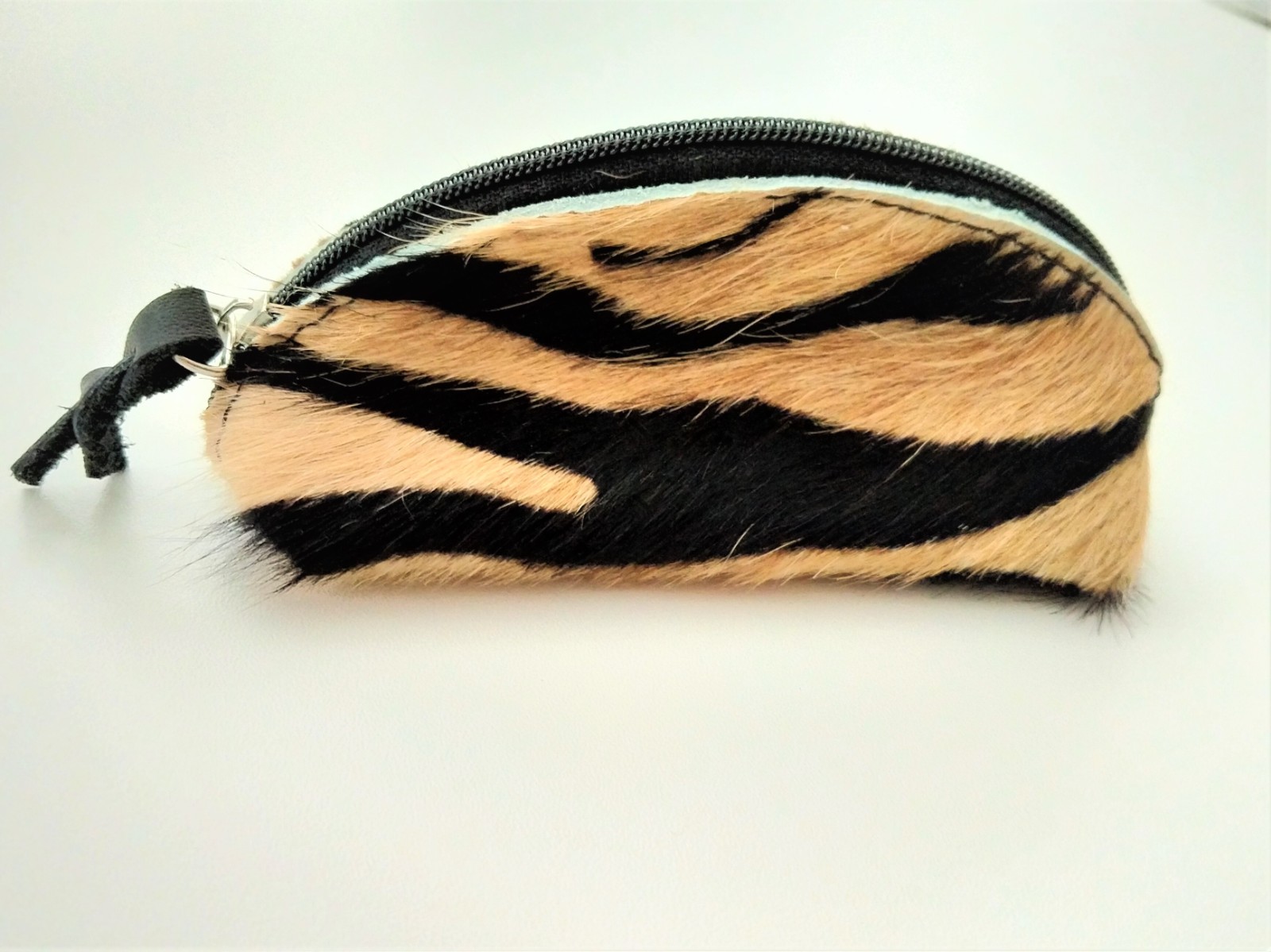 Leren sleuteletui van zebraprint - 139285 Leren sleuteletui van zebraprint