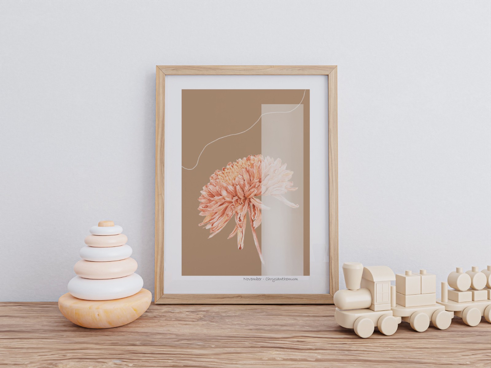 Geboortebloem November Chrysant Fine Art Print - 45313.jpeg Geboortebloem November Chrysant Fine Art Print