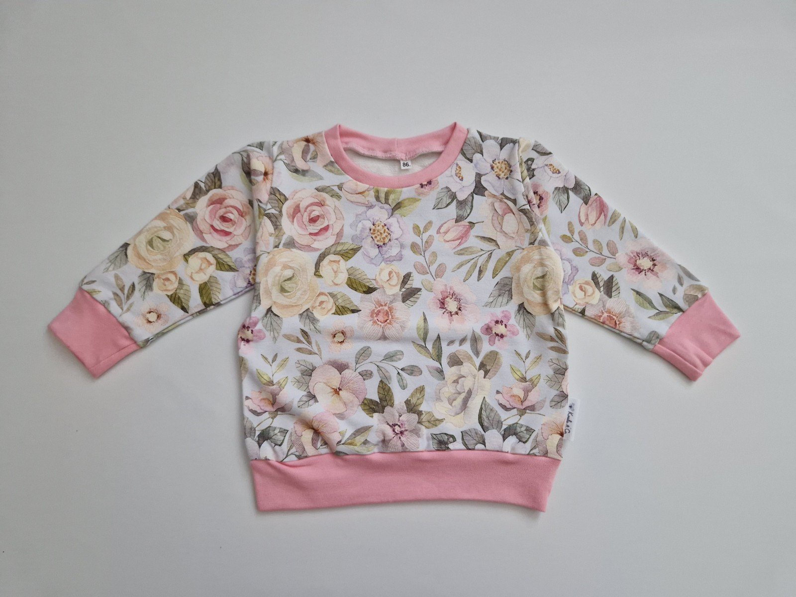 Handhemaakte truin- sweatshirt- bloemen - 56263.jpeg Trui- sweatshirt- bloemen
