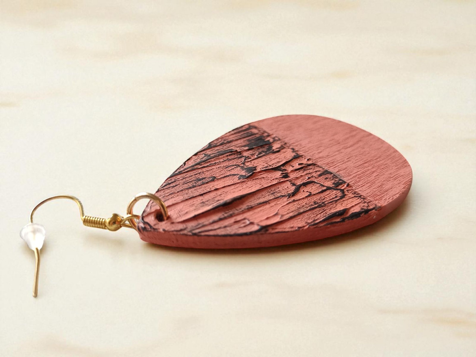 Oorbellen kunst - terra druppel - 91848 Oorbellen kunst - terra druppel