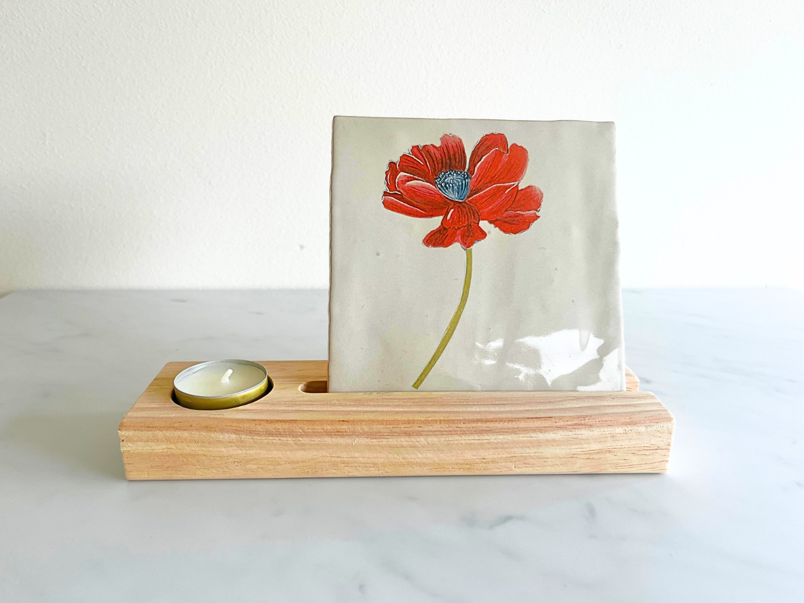 Tegelhouder waxinelichtje