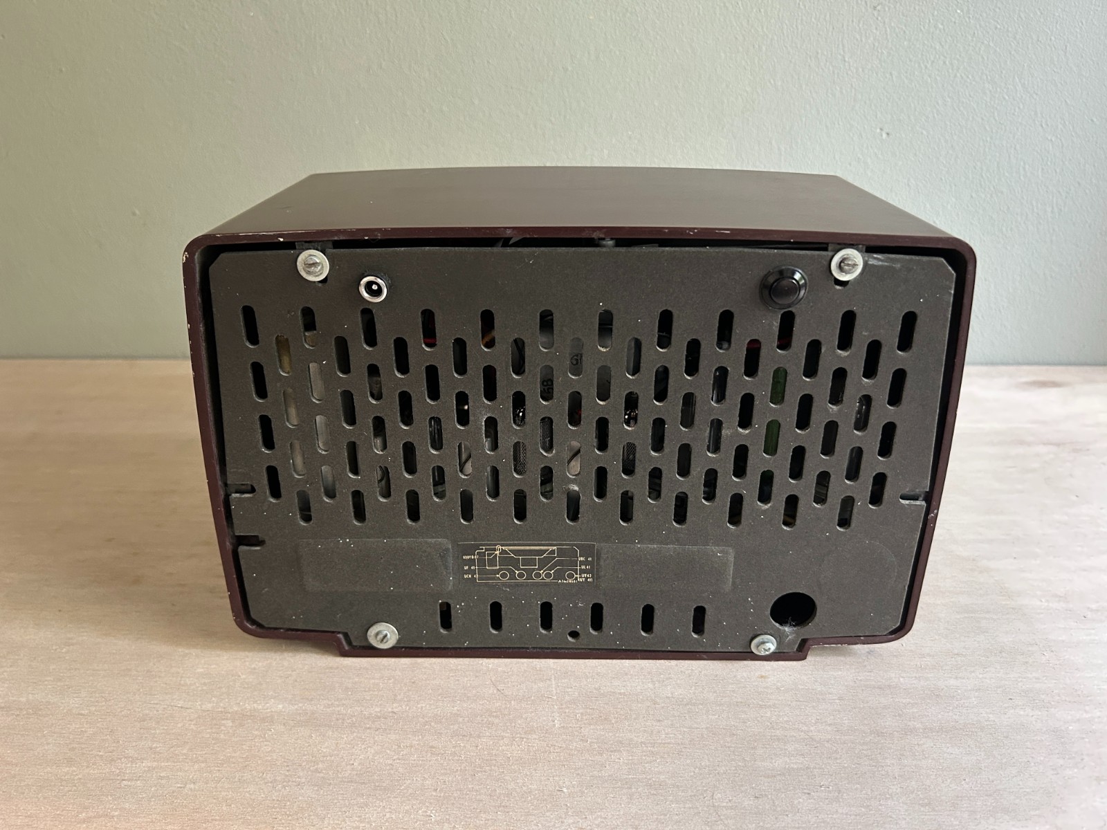 Vintage bluetooth wit radio Phillips uit 1956