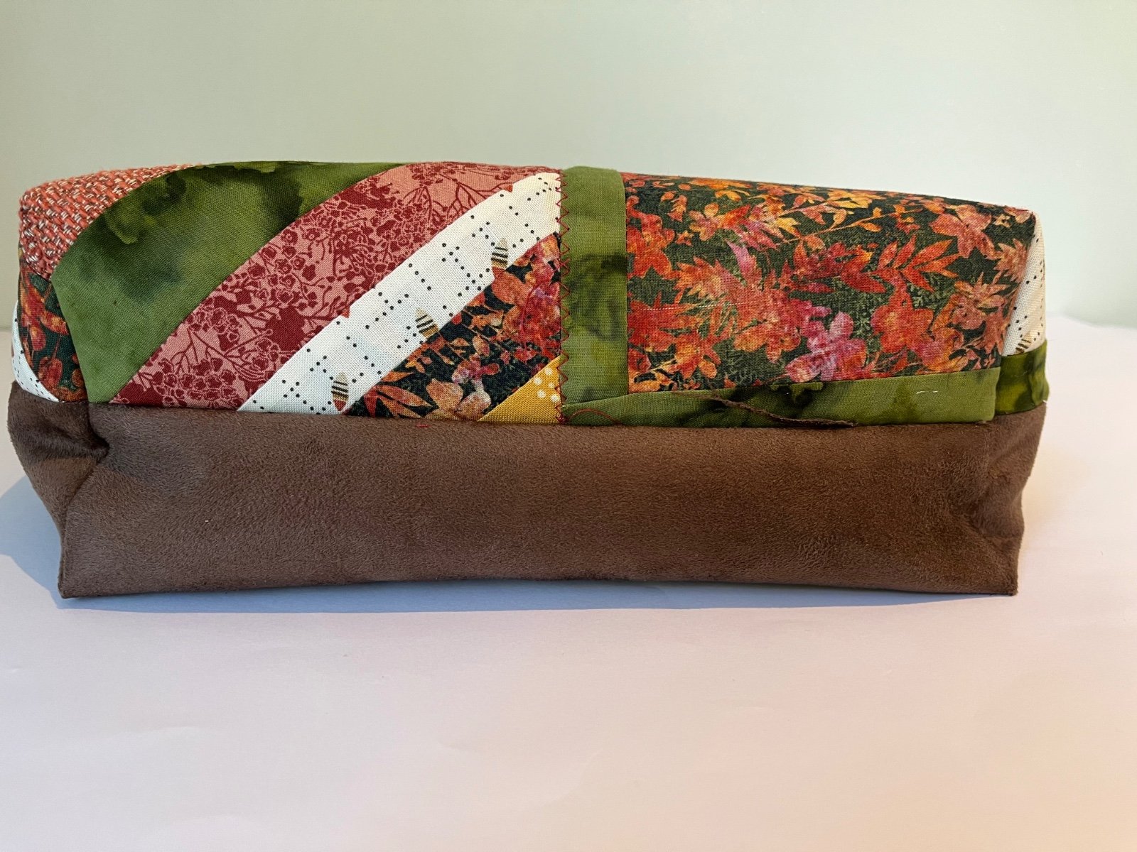 Handgemaakte tas, patroon van warme kleuren - 101274 Handgemaakte tas, patroon van warme kleuren