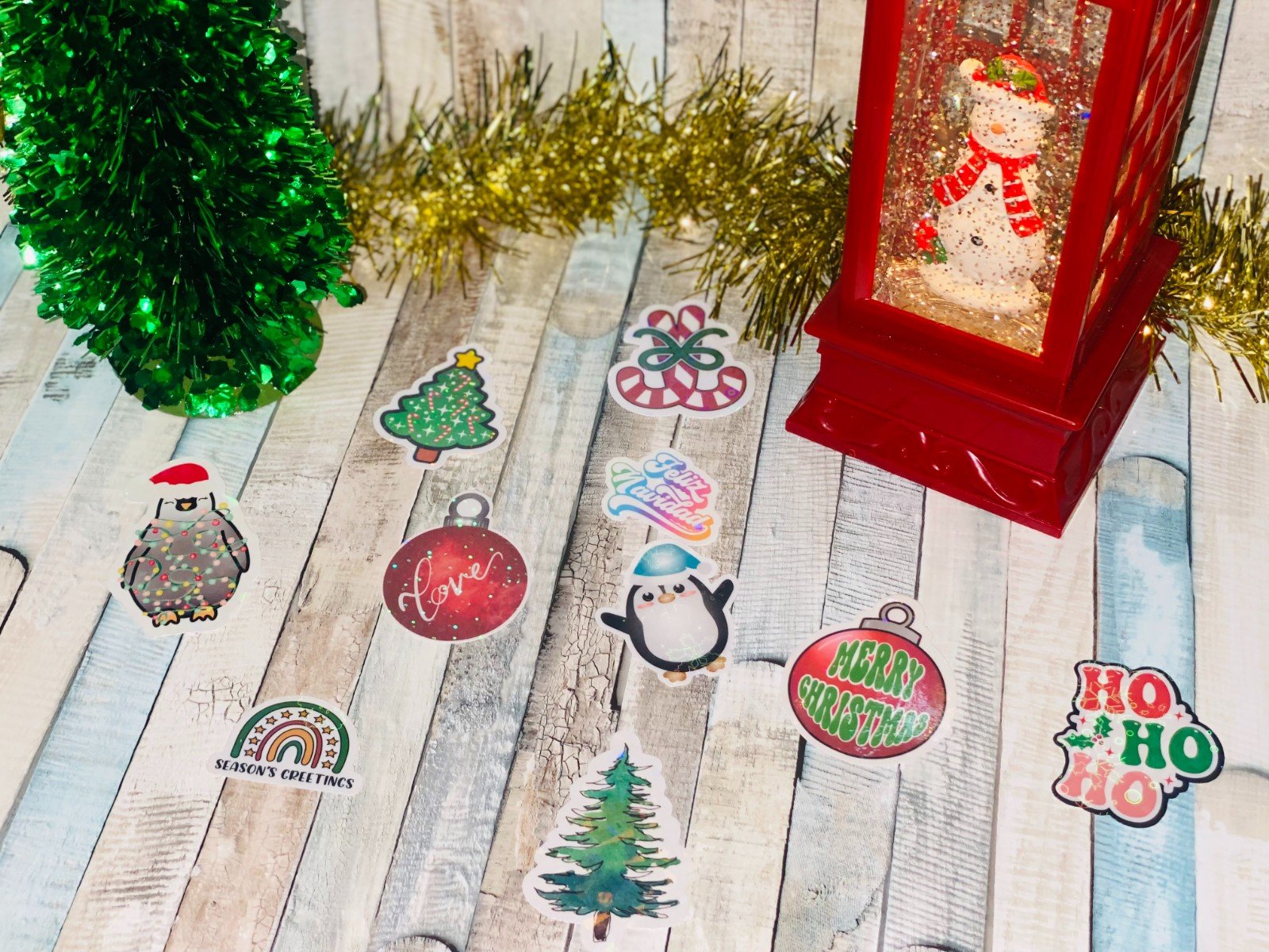 Magische Kerst Stickers – Holografisch Effect - 103033 Magische Kerst Stickers – Holografisch Effect